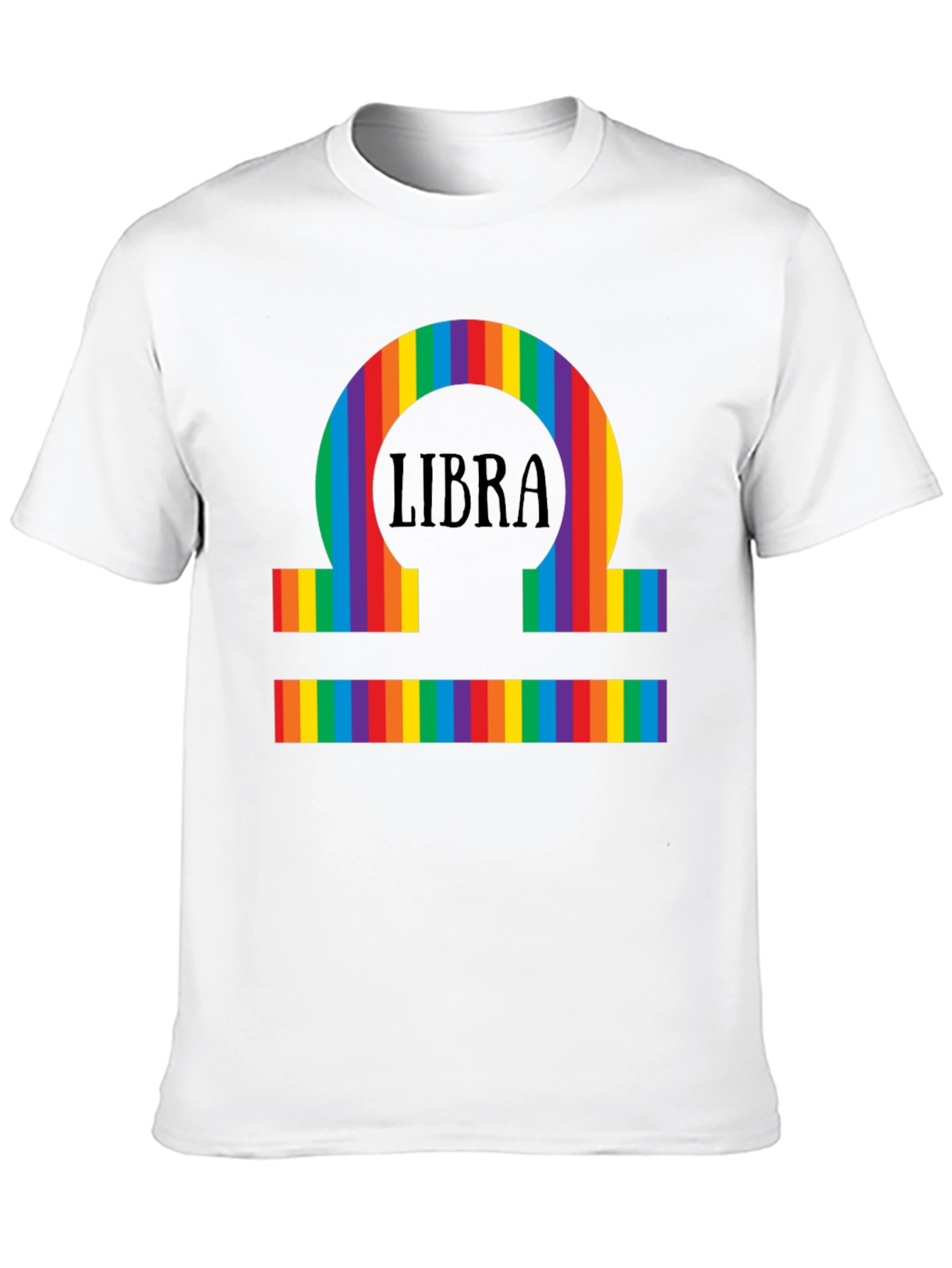 Libra Rainbow Pride T-Shirt - Zodiac Sign Tee