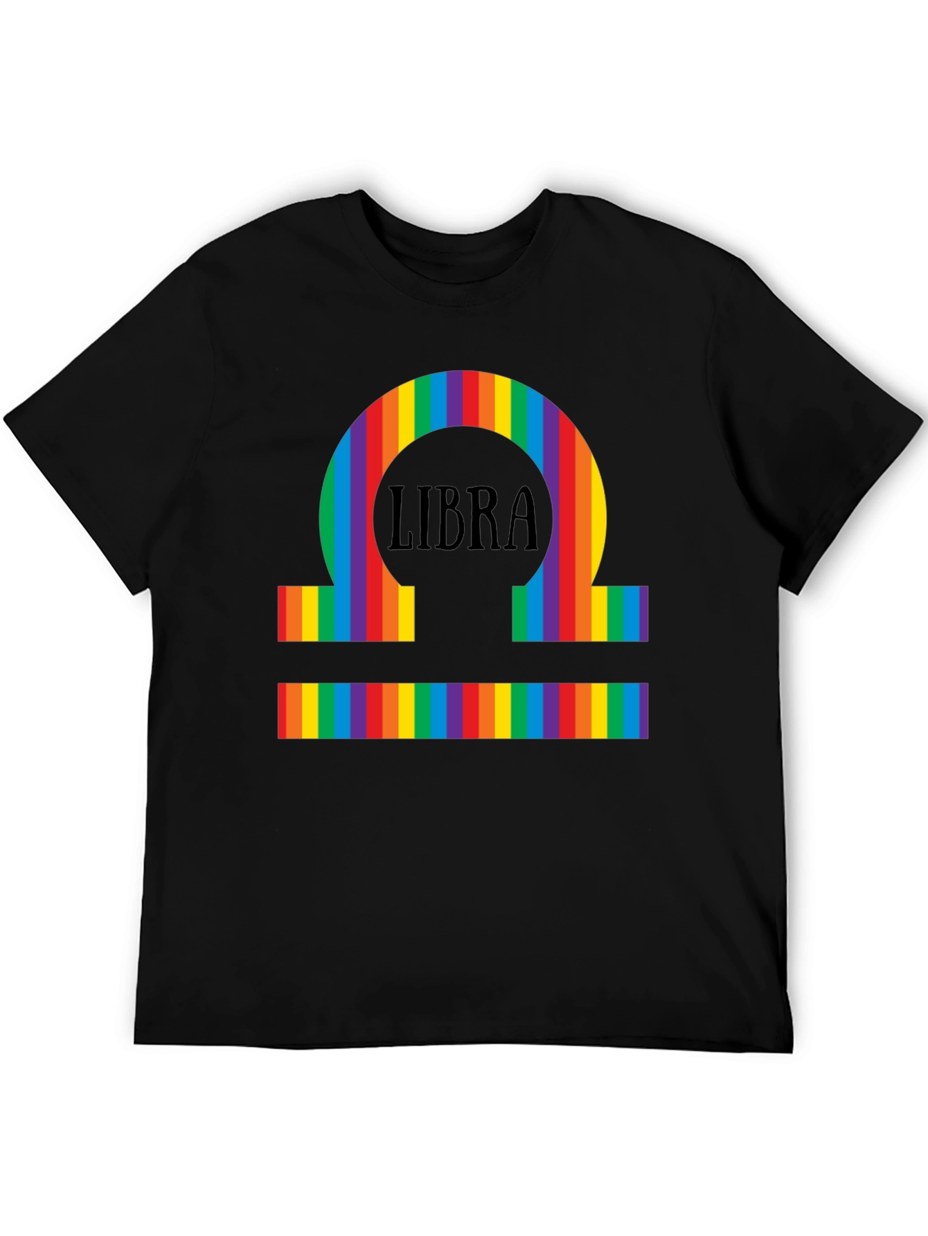 Libra Rainbow Pride T-Shirt - Zodiac Sign Tee