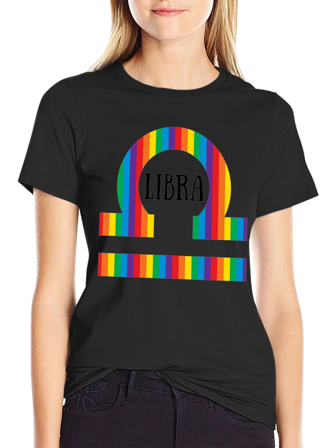 Libra Rainbow Pride T-Shirt - Zodiac Sign Tee