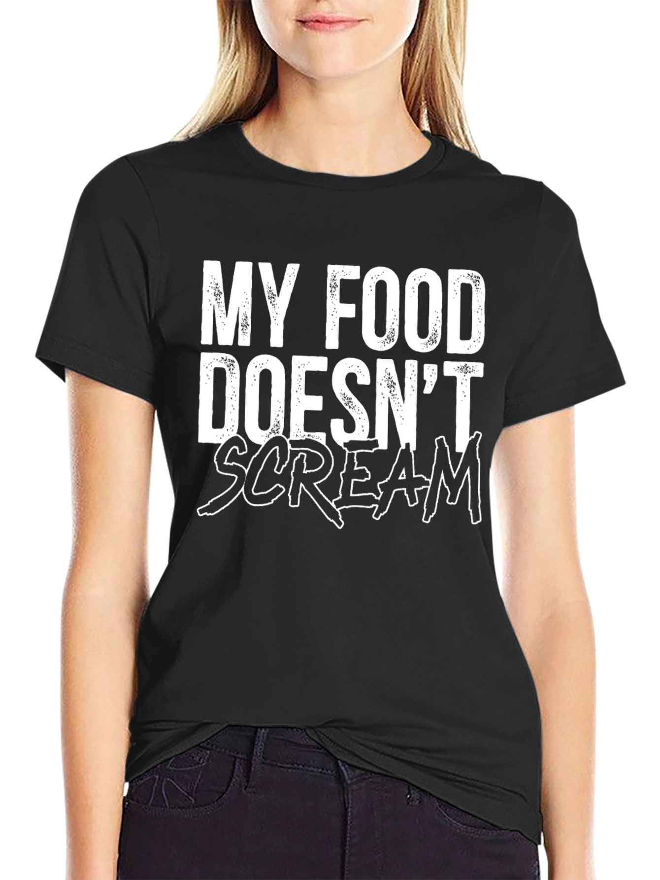 My Food Doesnt Scream Graphic Tee