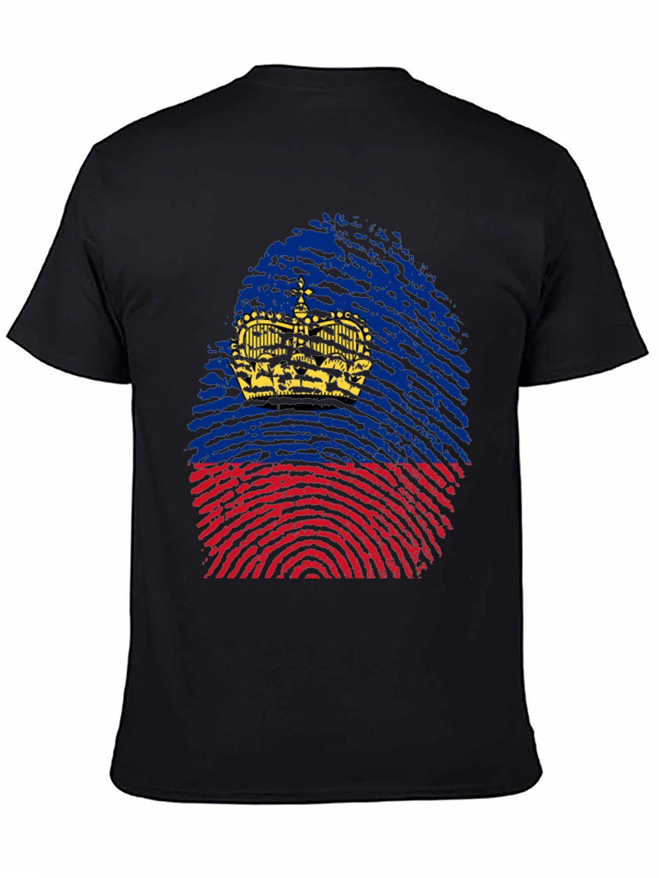 Liechtenstein Fingerprint Flag T-Shirt