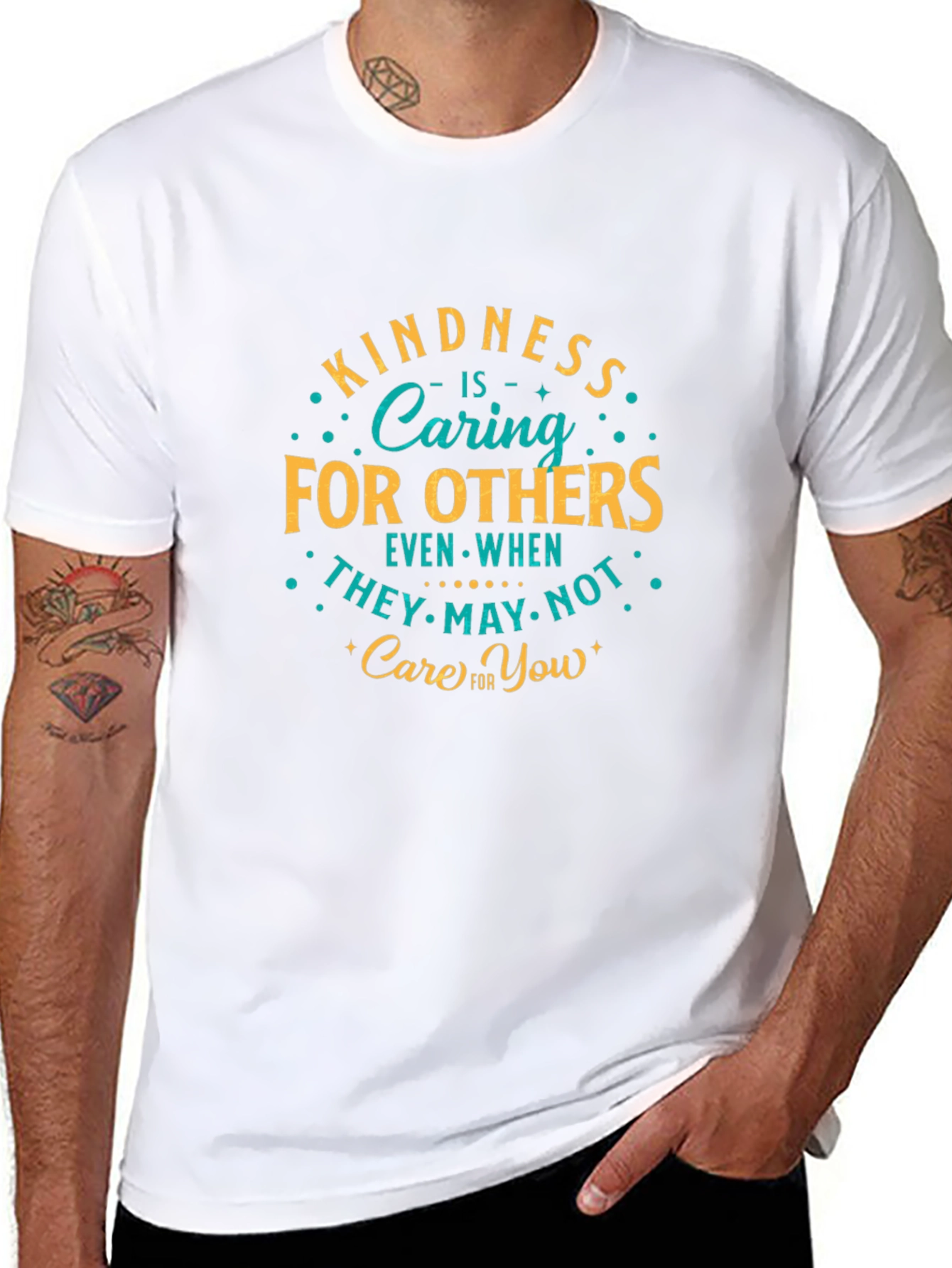 Kindness Caring T-Shirt Black Graphic Tee