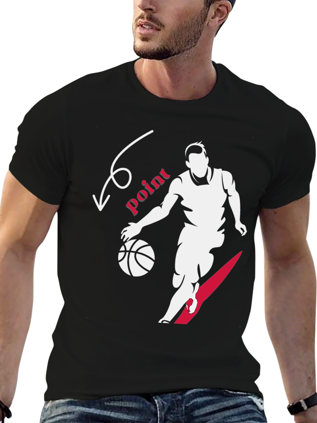 Basketball Point Graphic Tee