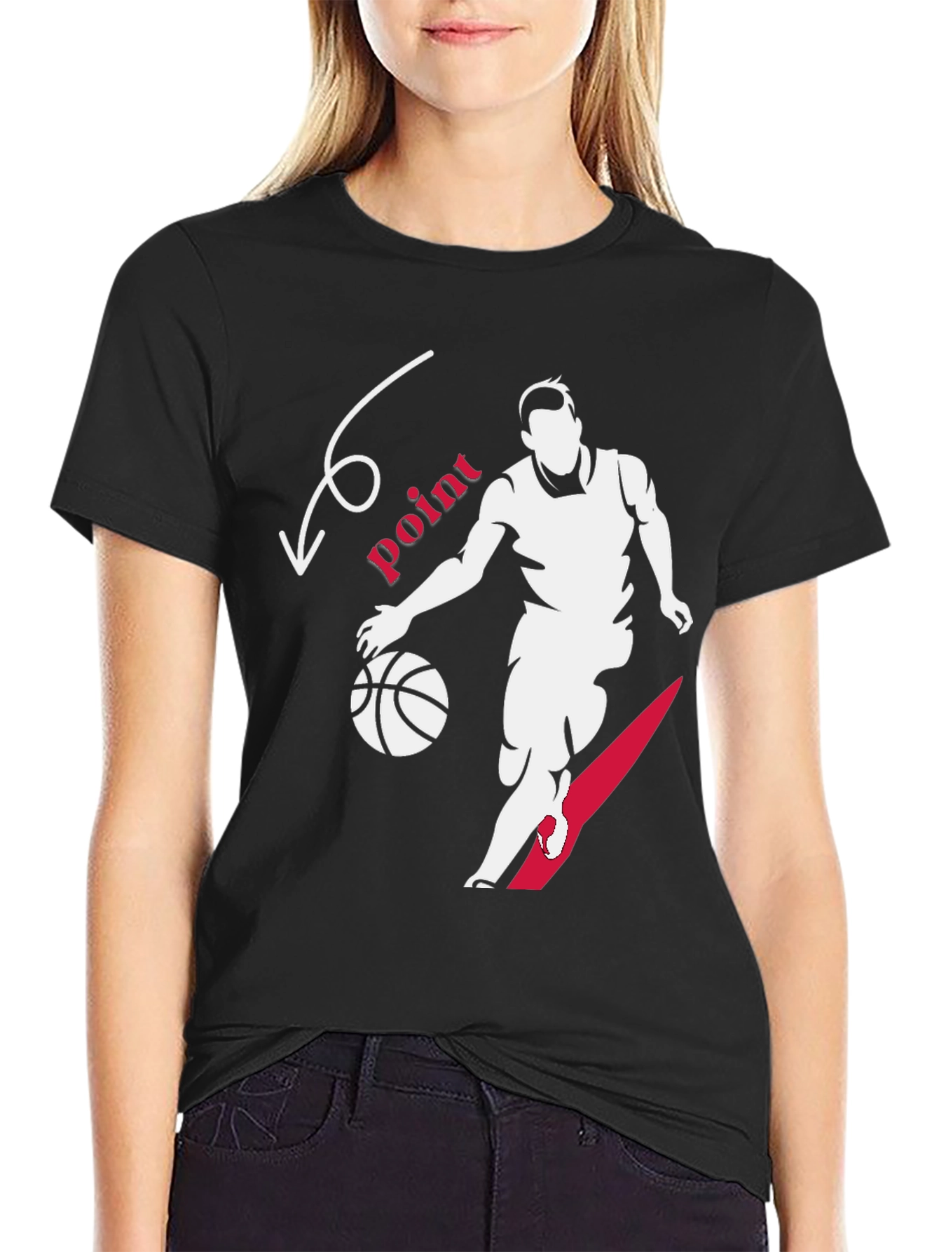 Basketball Point Graphic Tee