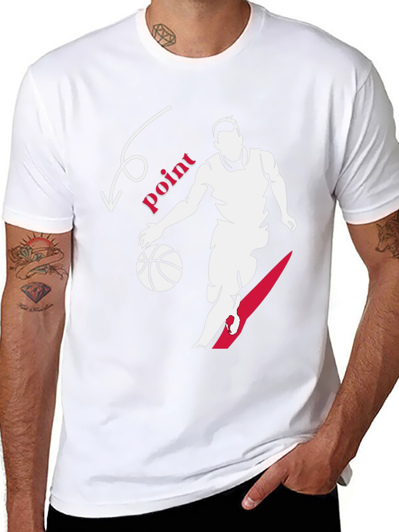Basketball Point Graphic Tee