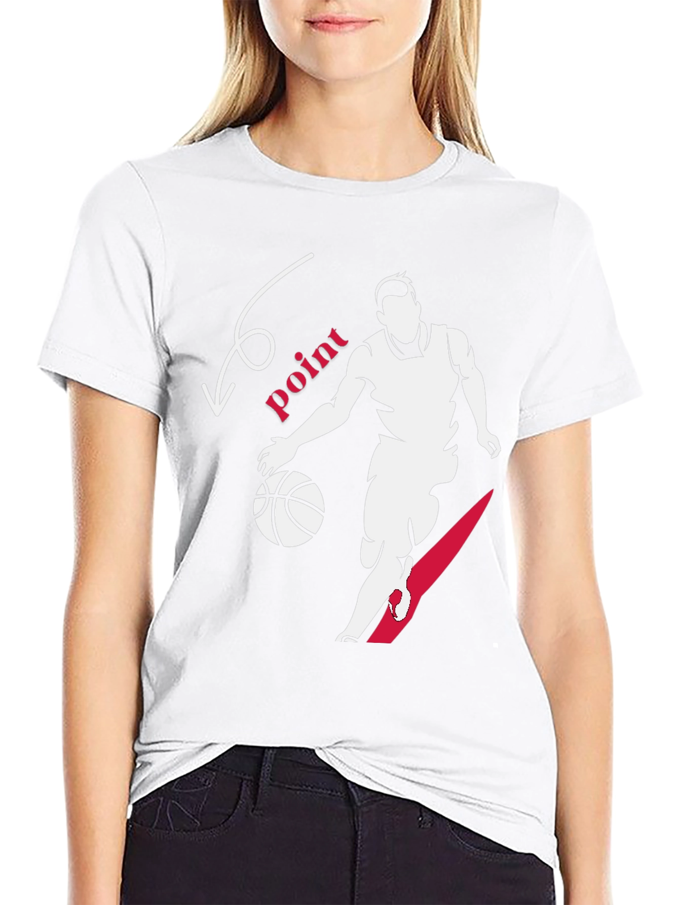 Basketball Point Graphic Tee