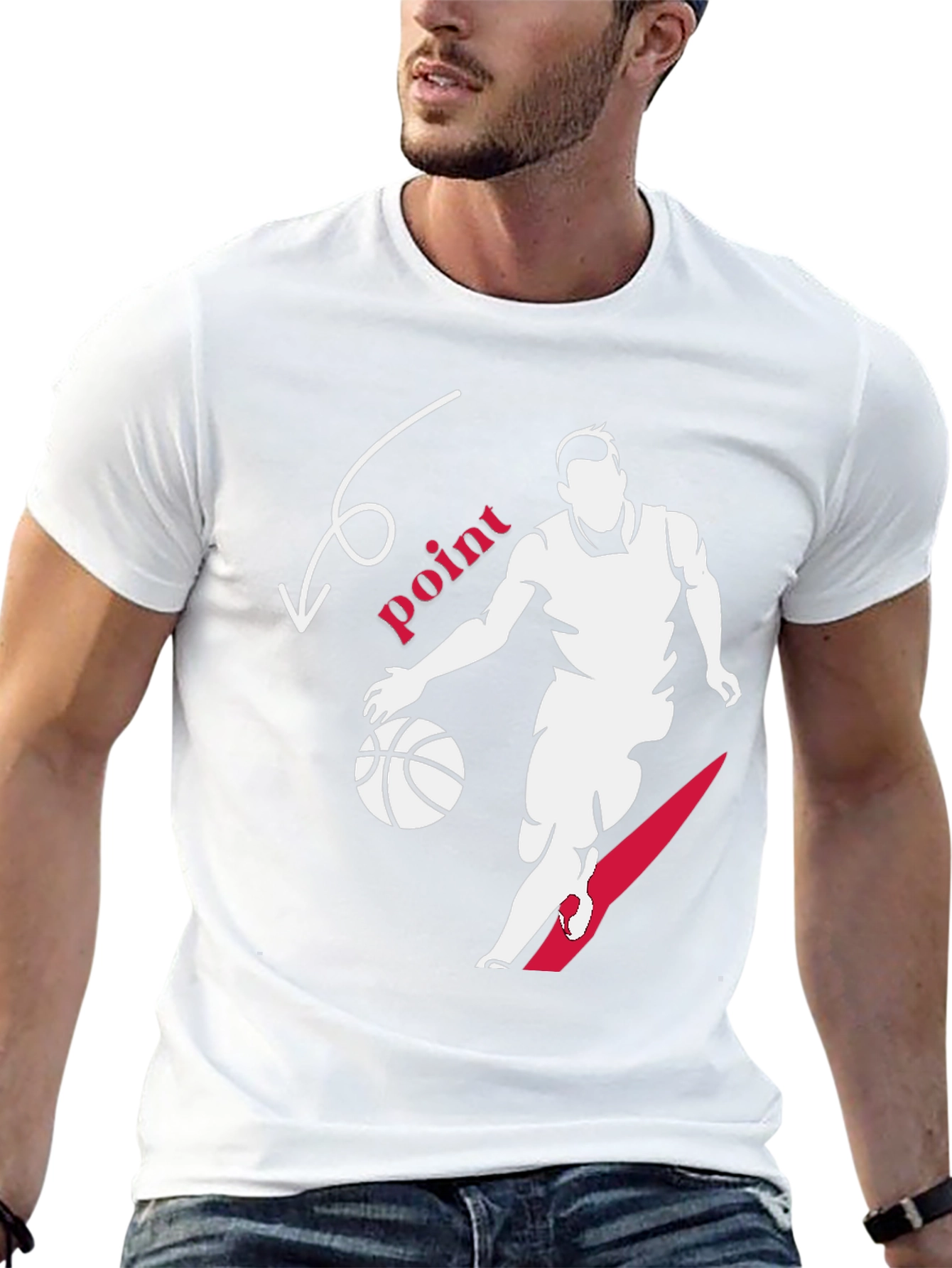 Basketball Point Graphic Tee