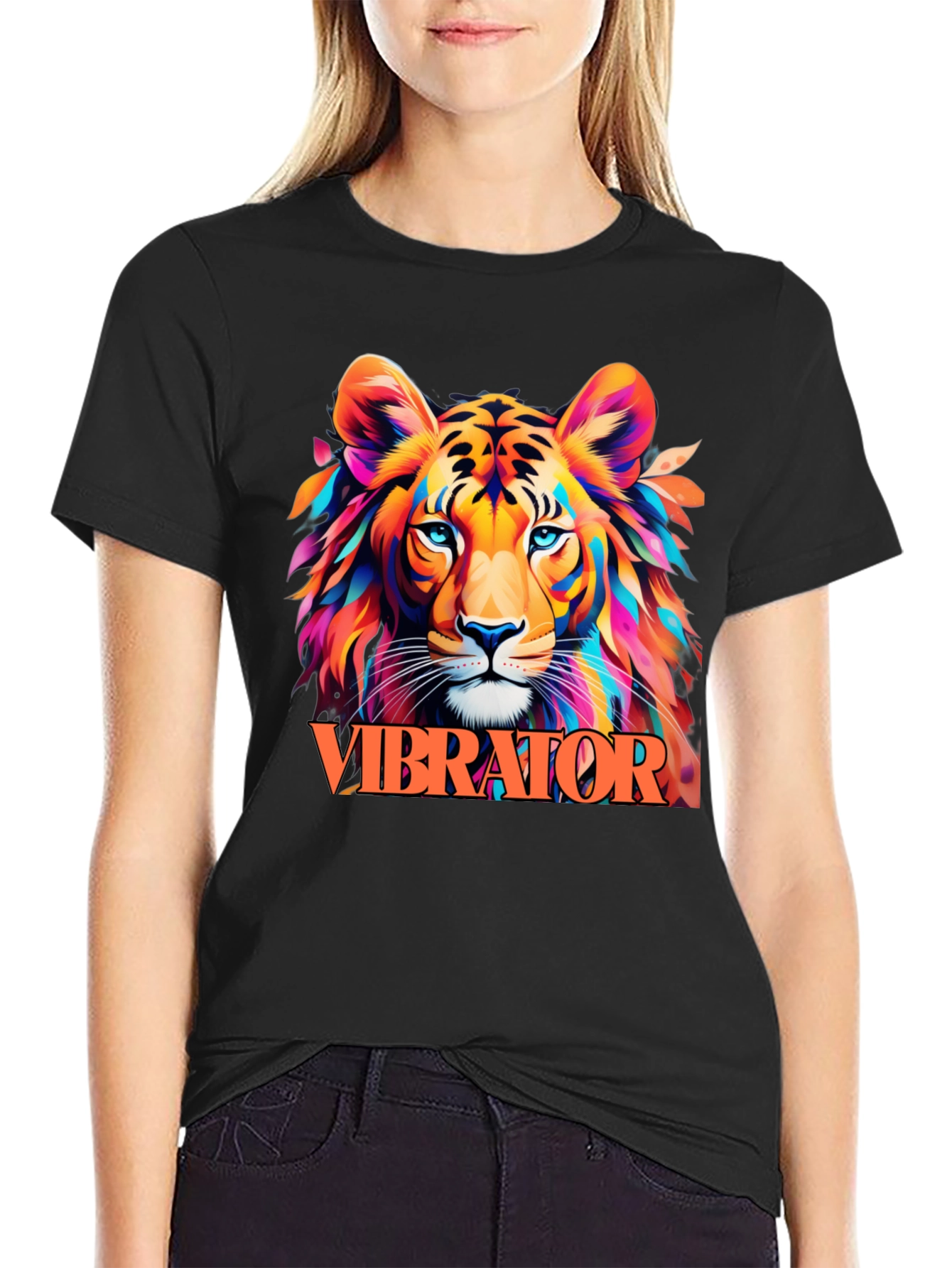 Vibrator Tiger Graphic Tee - Vibrant & Bold!