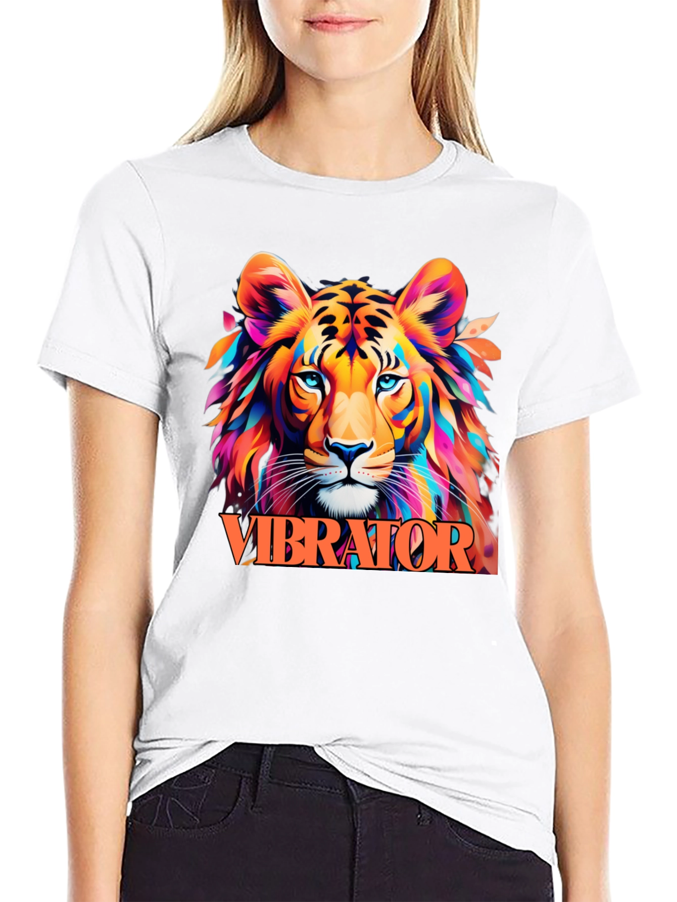 Vibrator Tiger Graphic Tee - Vibrant & Bold!