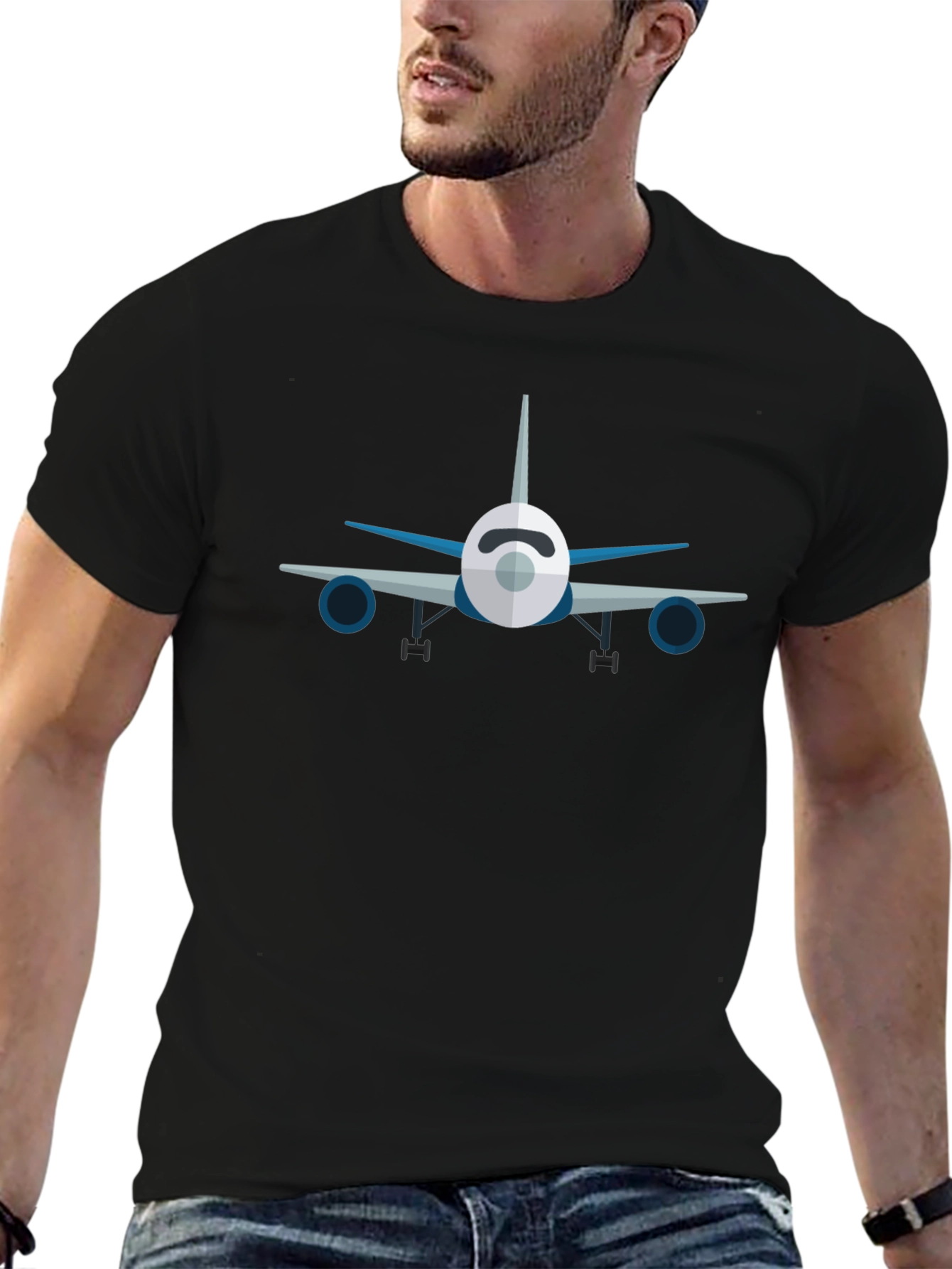 Airplane Graphic T-Shirt - Pilot Aviation Tee
