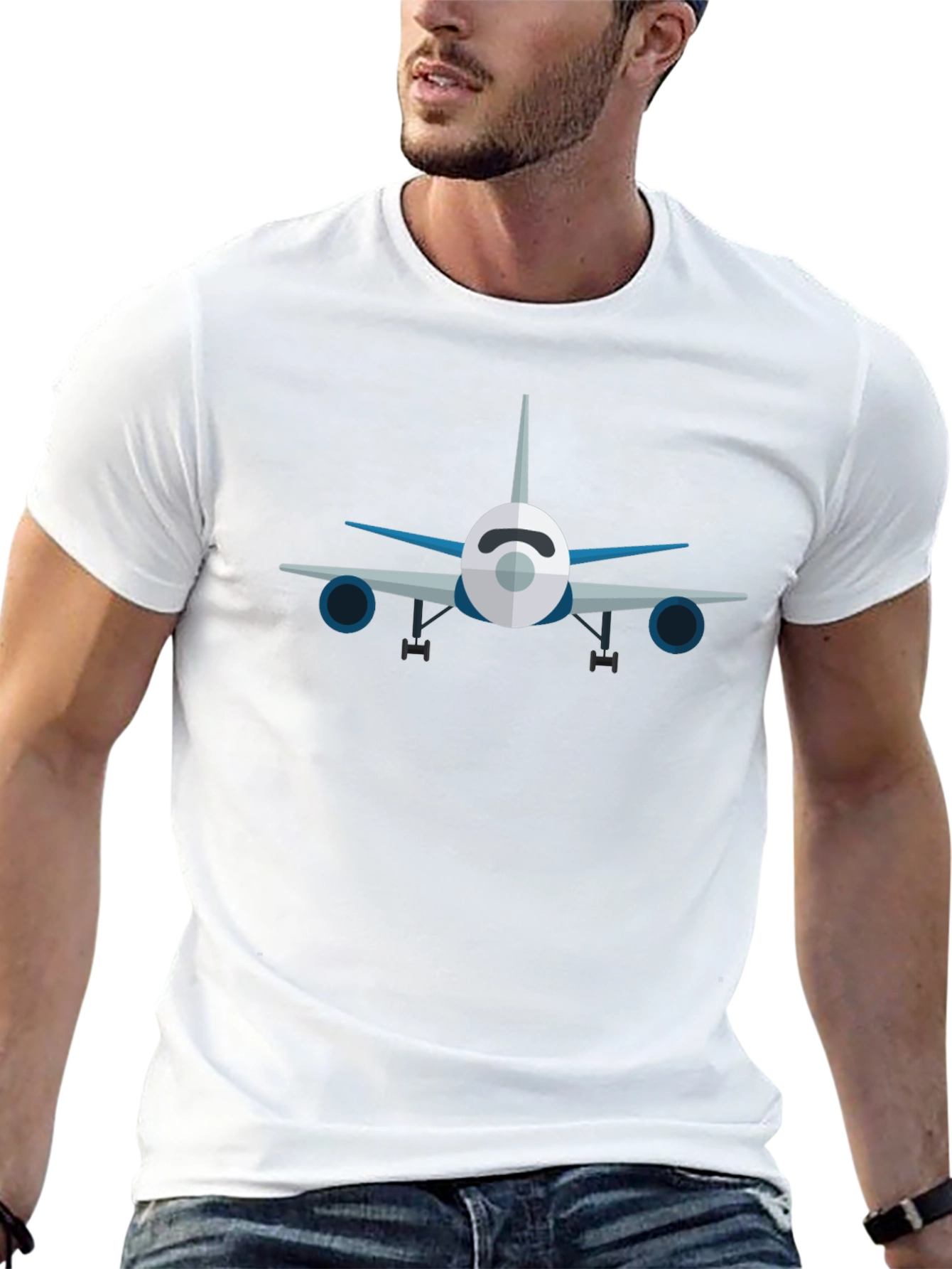 Airplane Graphic T-Shirt - Pilot Aviation Tee