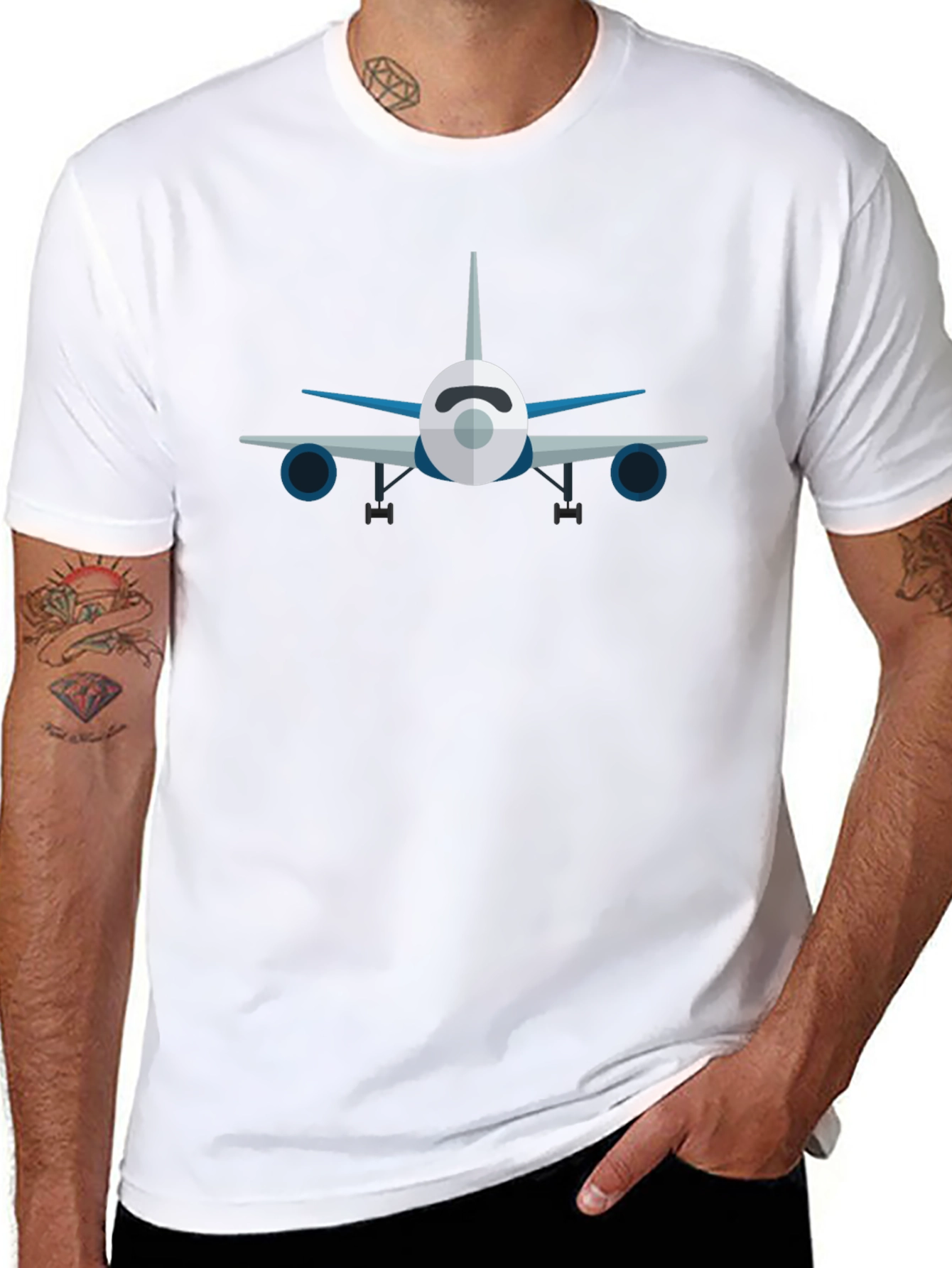 Airplane Graphic T-Shirt - Pilot Aviation Tee