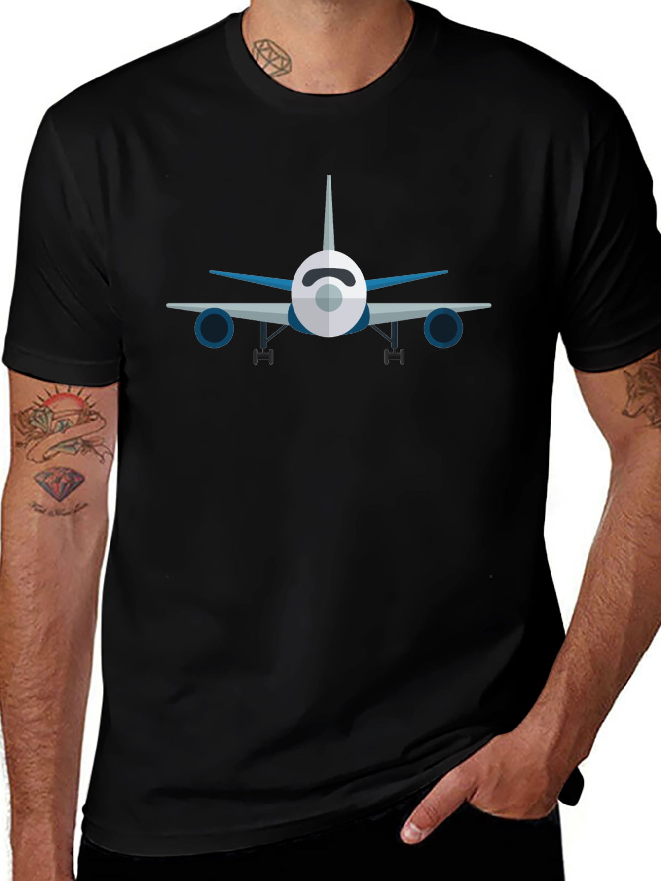 Airplane Graphic T-Shirt - Pilot Aviation Tee
