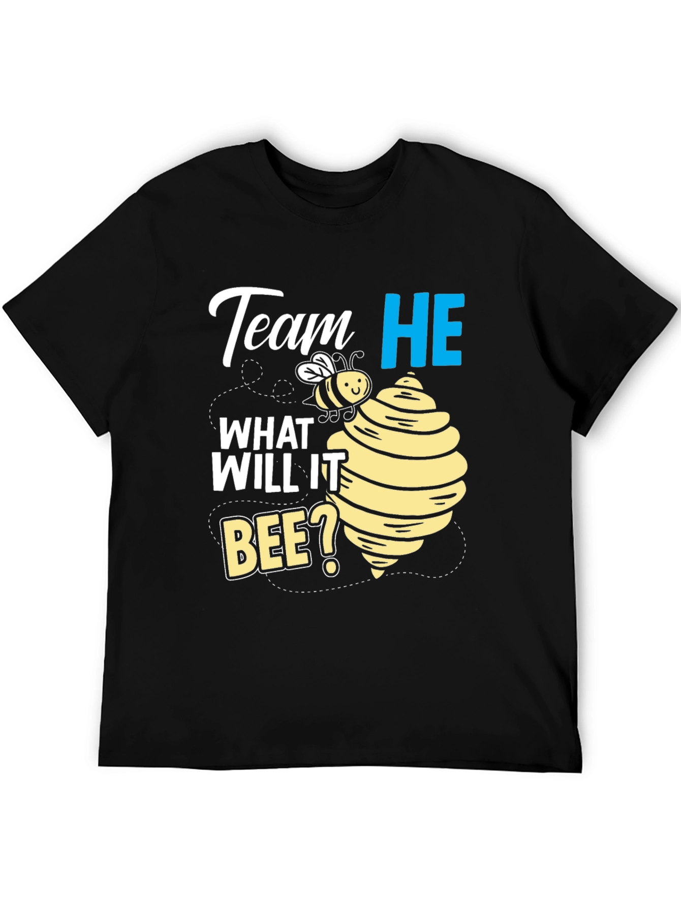 Team He What Will It Bee? Gender Reveal T-Shirt