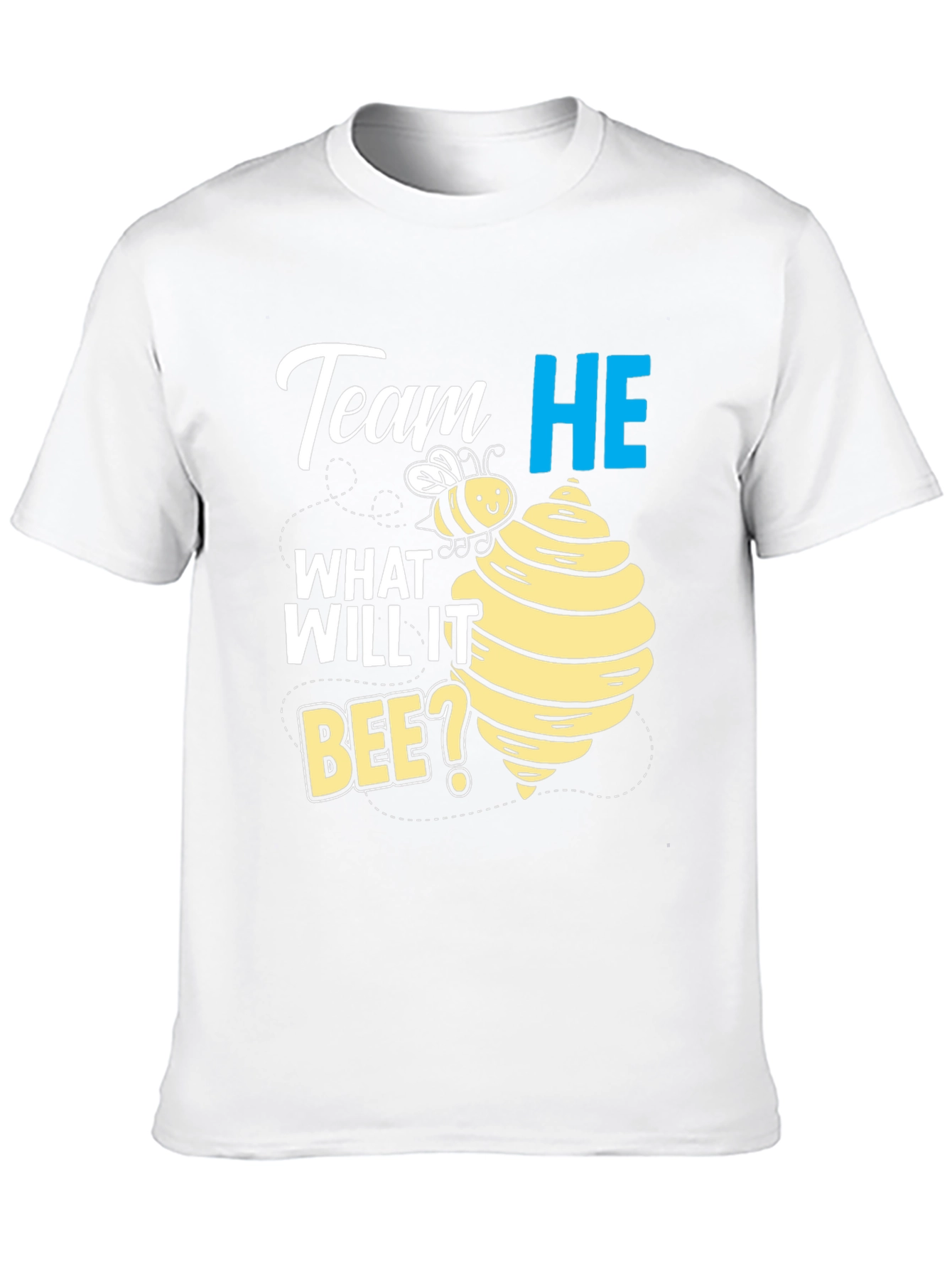 Team He What Will It Bee? Gender Reveal T-Shirt
