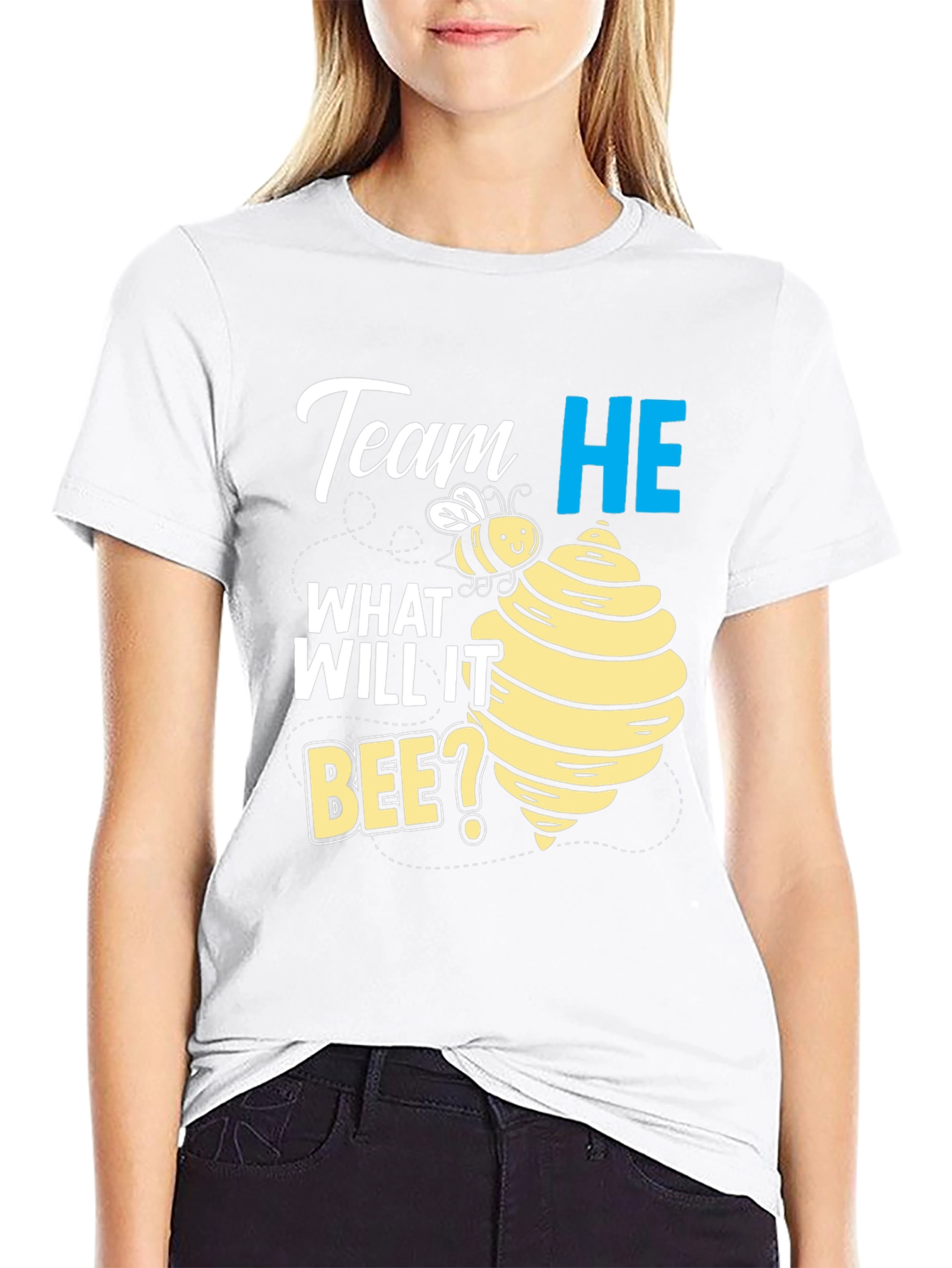 Team He What Will It Bee? Gender Reveal T-Shirt