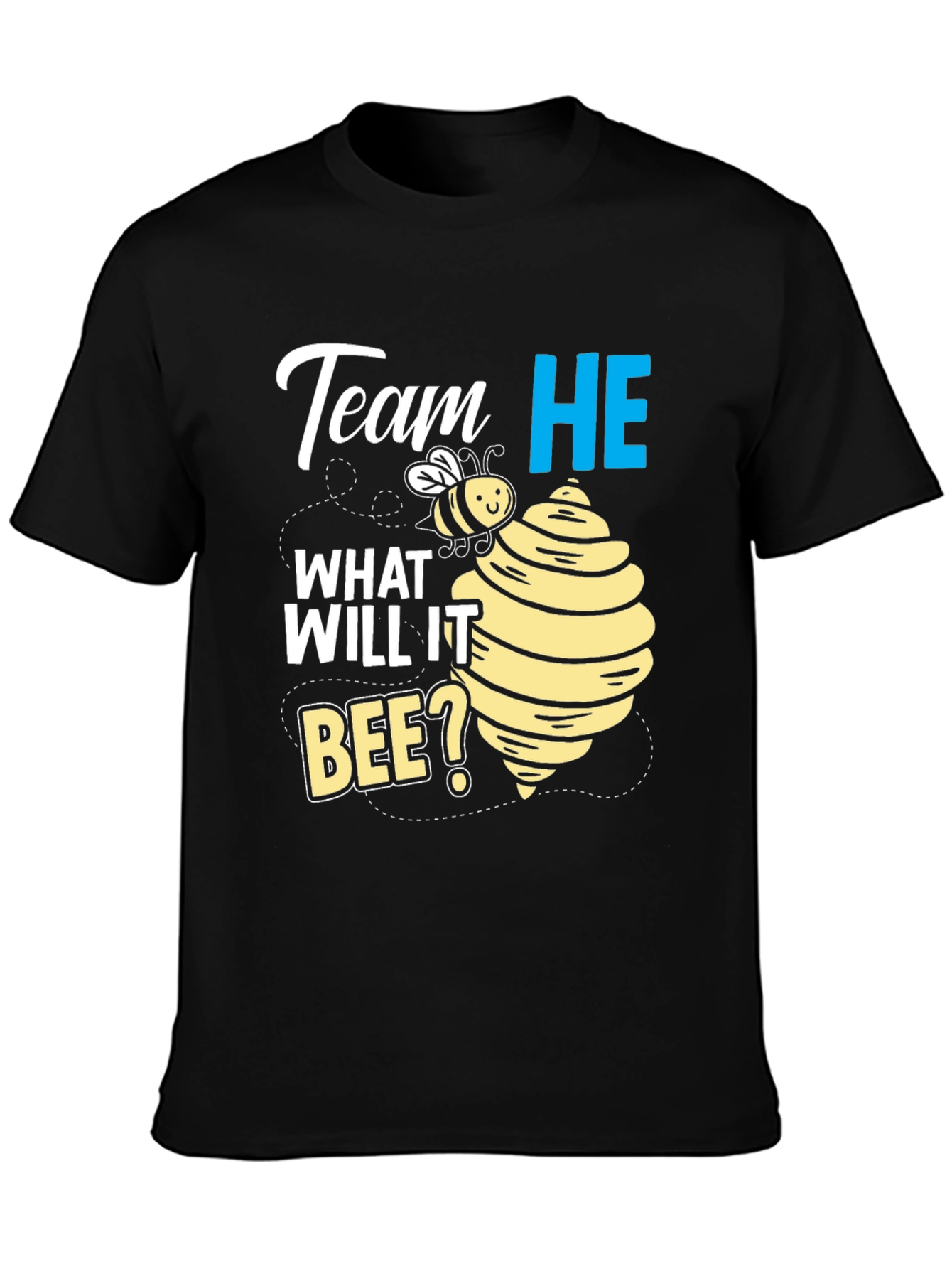 Team He What Will It Bee? Gender Reveal T-Shirt