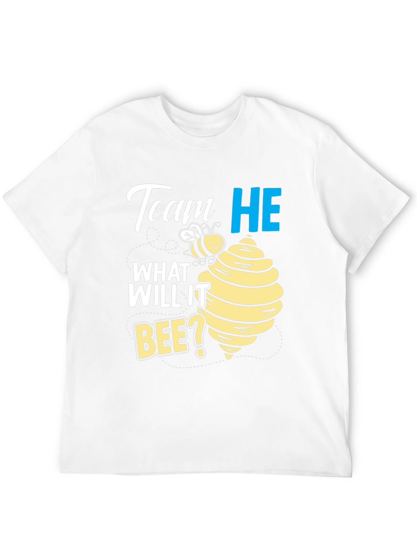 Team He What Will It Bee? Gender Reveal T-Shirt