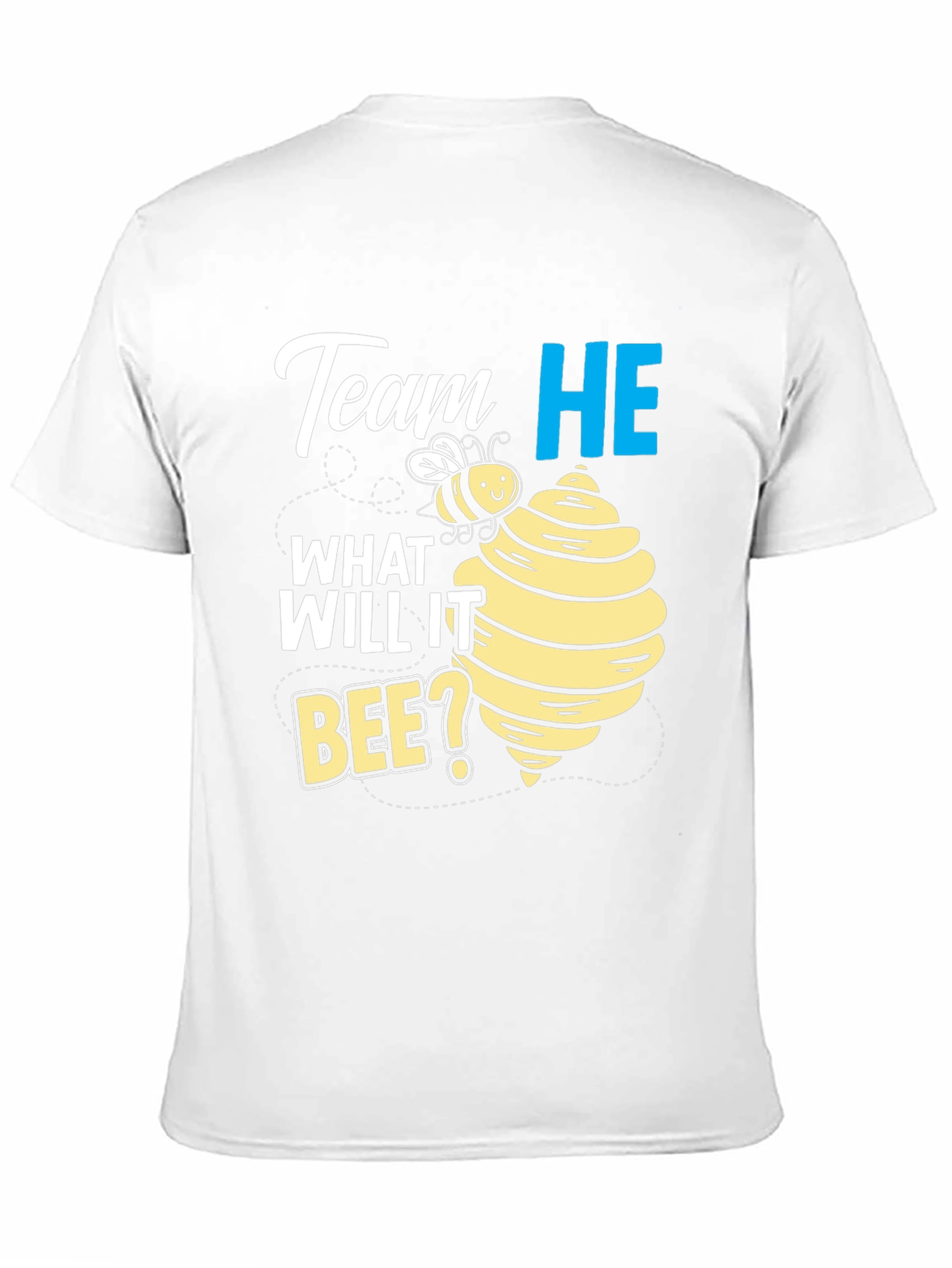 Team He What Will It Bee? Gender Reveal T-Shirt