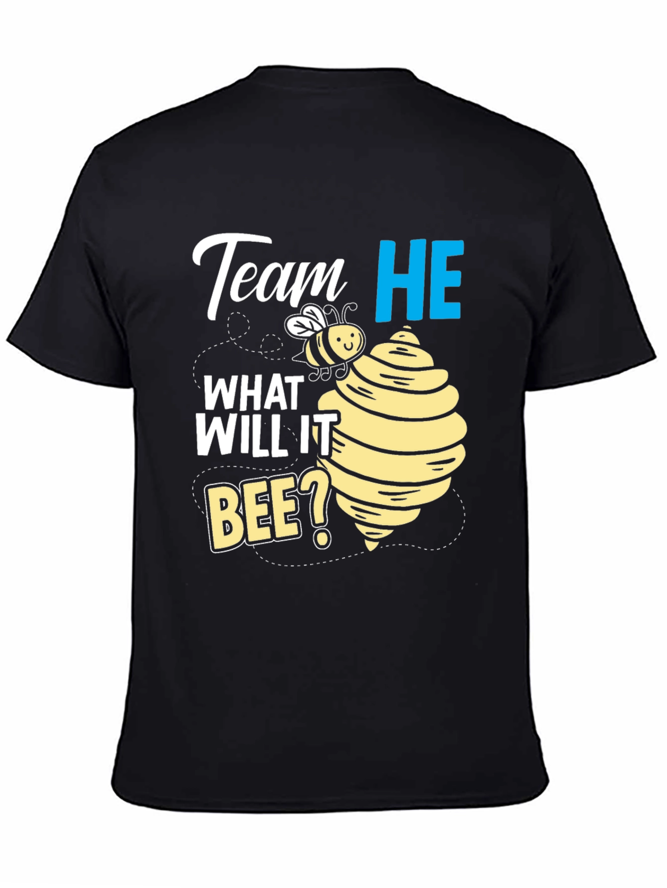 Team He What Will It Bee? Gender Reveal T-Shirt