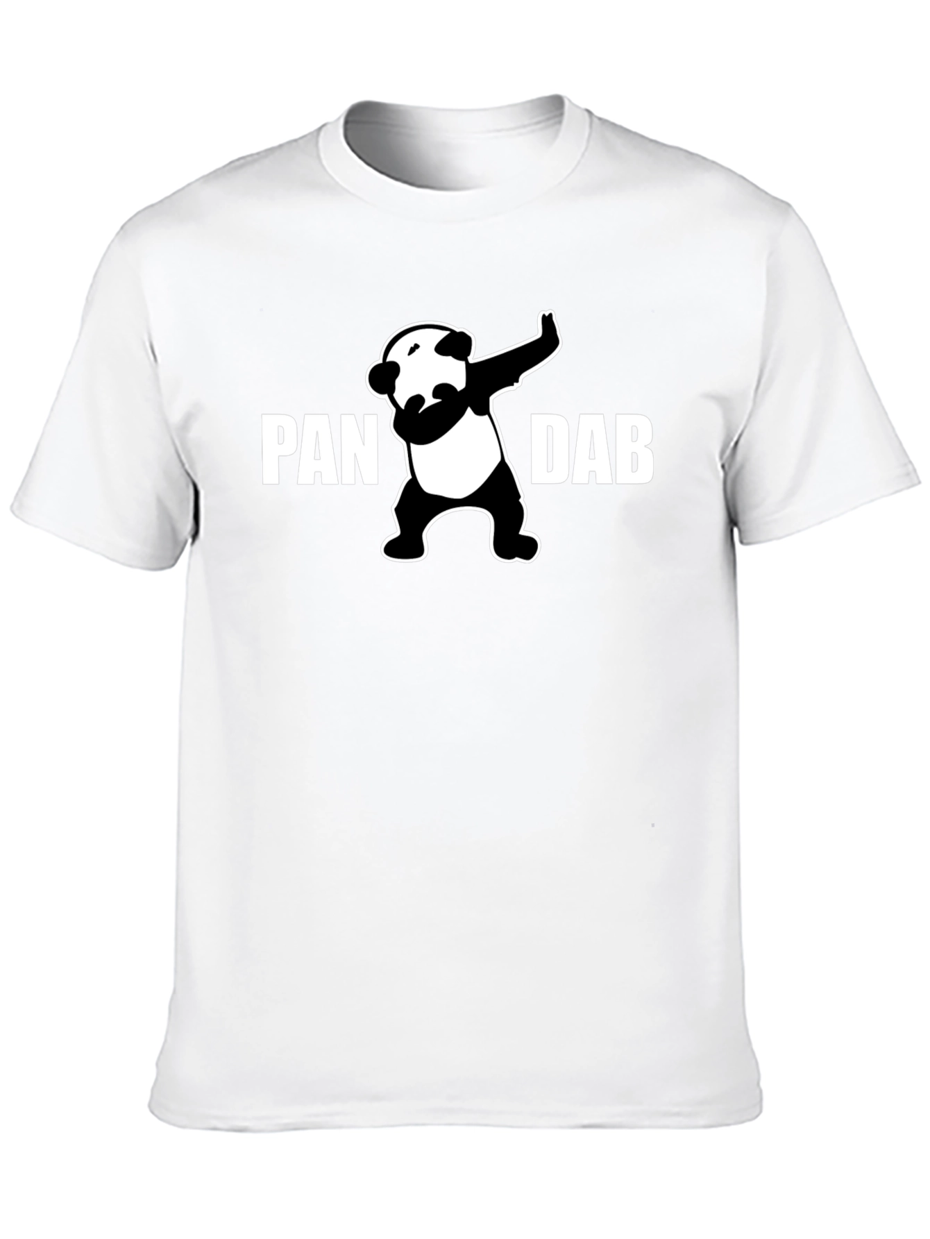 Panda Dab Graphic T-Shirt - Black Crew Neck Tee