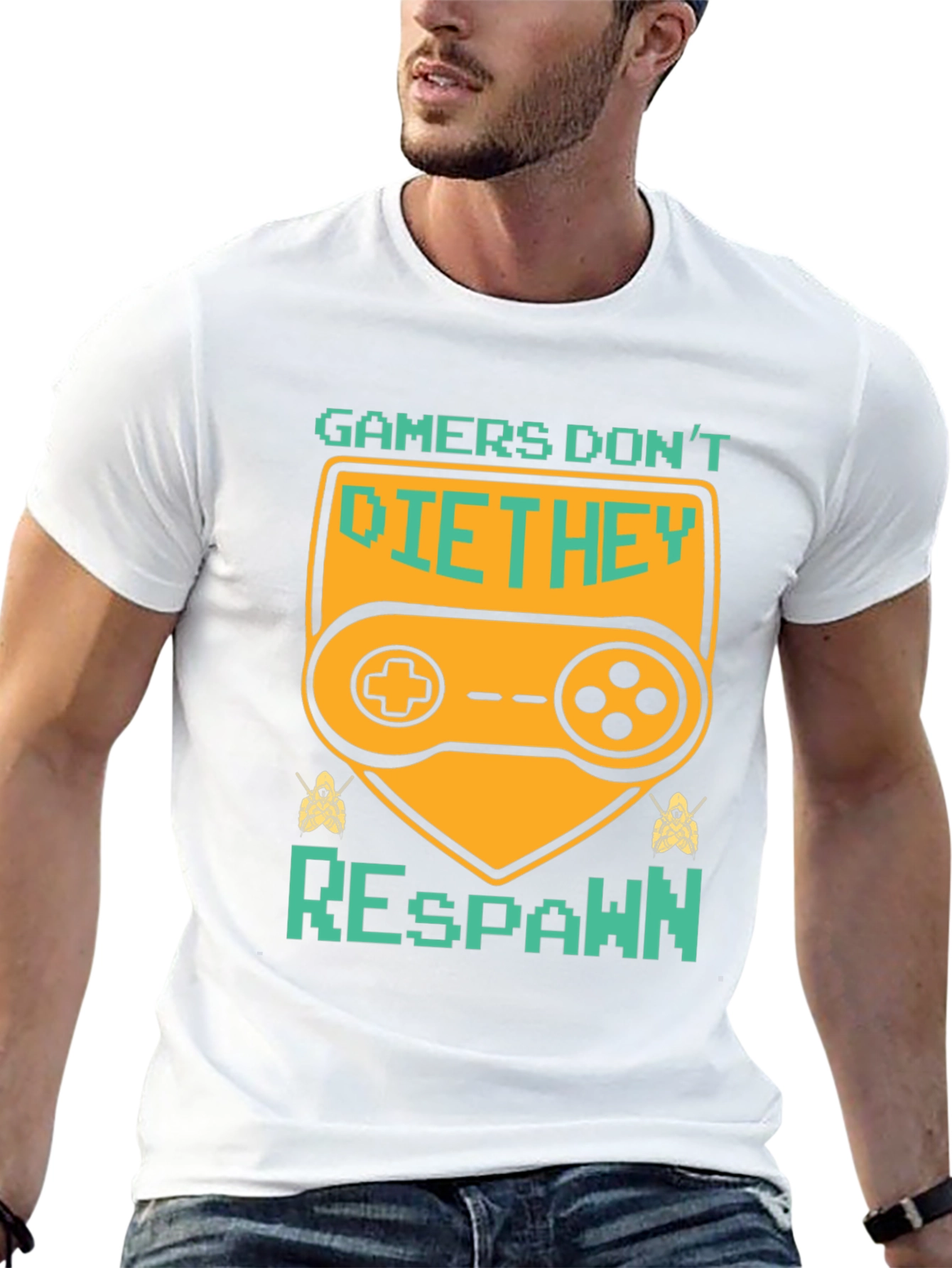 Gamers Dont Die T-Shirt - They Respawn!