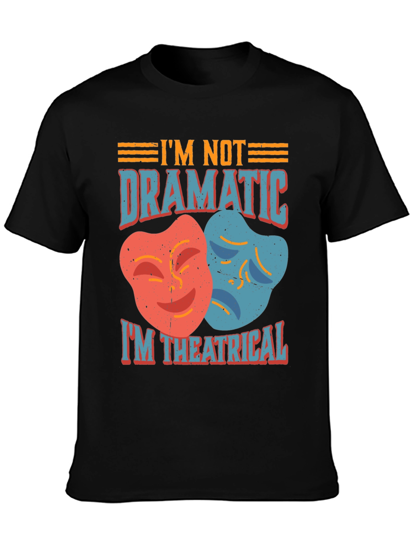 Theatrical T-Shirt - Drama Masks