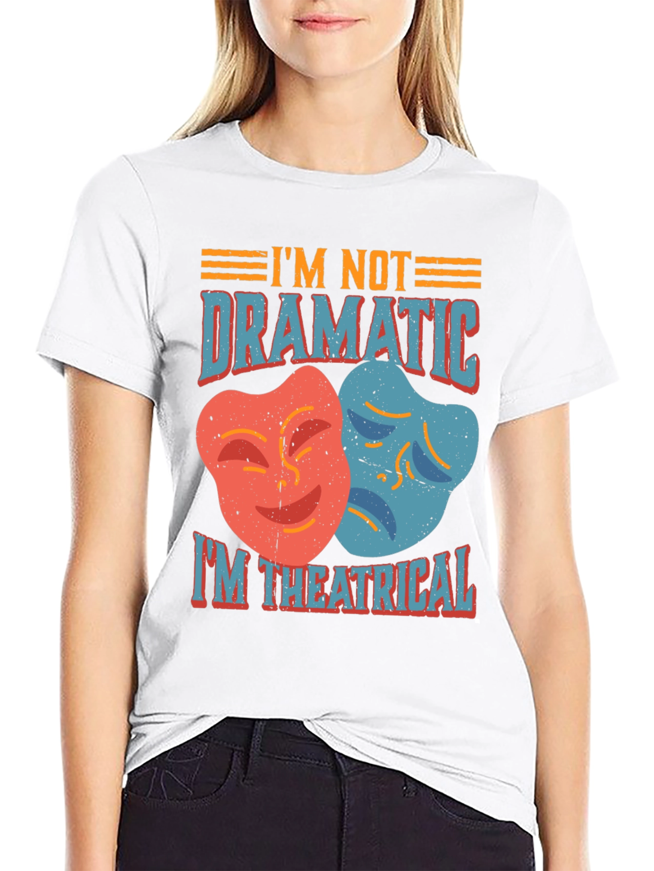 Theatrical T-Shirt - Drama Masks