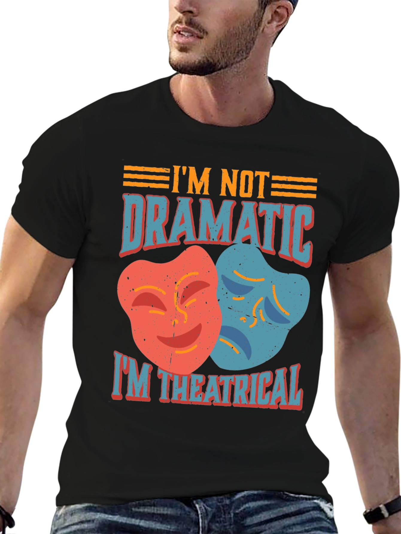 Theatrical T-Shirt - Drama Masks
