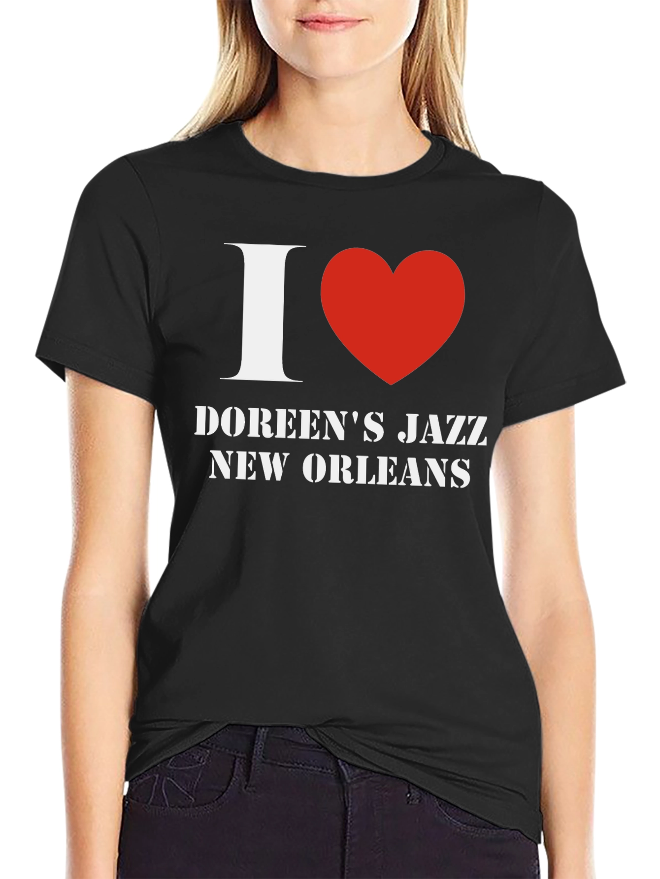 Doreens Jazz New Orleans T-Shirt - Black