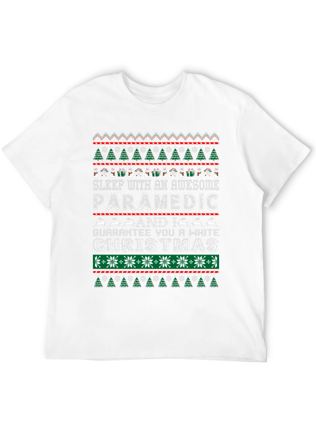 Awesome Paramedic Ugly Christmas Sweater T-Shirt