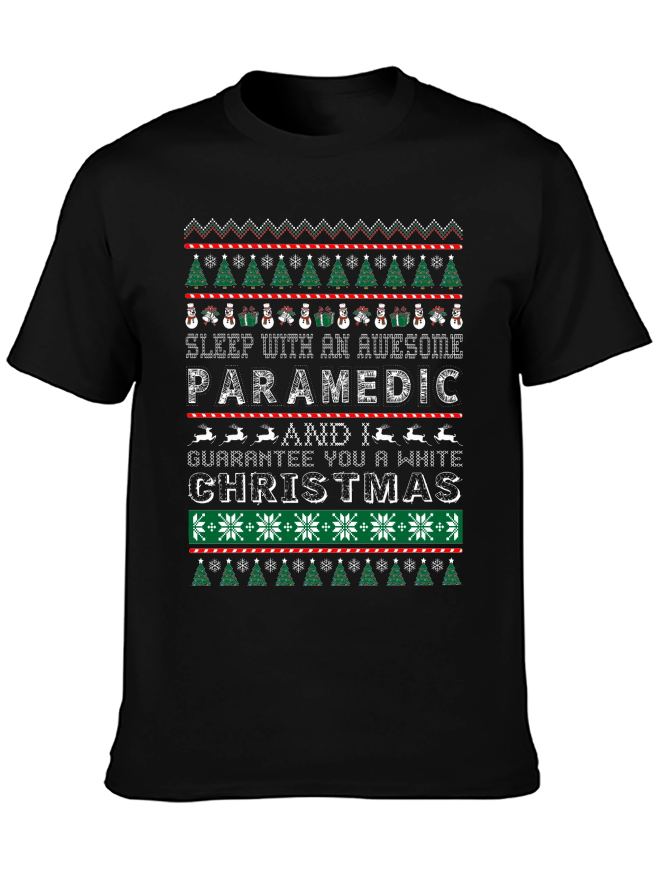 Awesome Paramedic Ugly Christmas Sweater T-Shirt