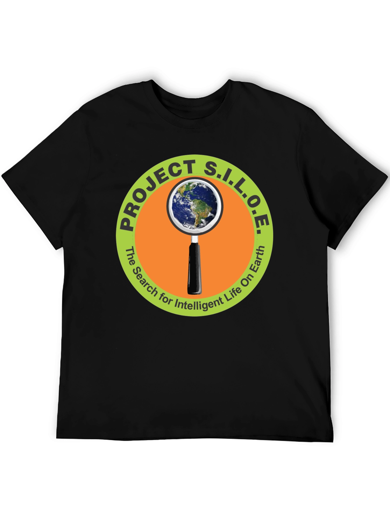 Project S.I.L.O.E. Black Graphic T-Shirt