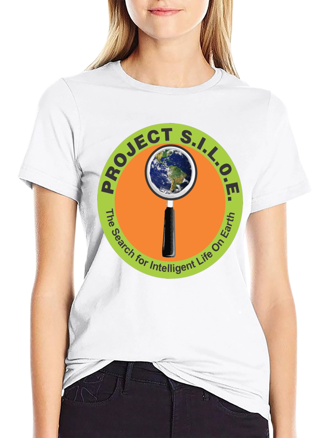 Project S.I.L.O.E. Black Graphic T-Shirt