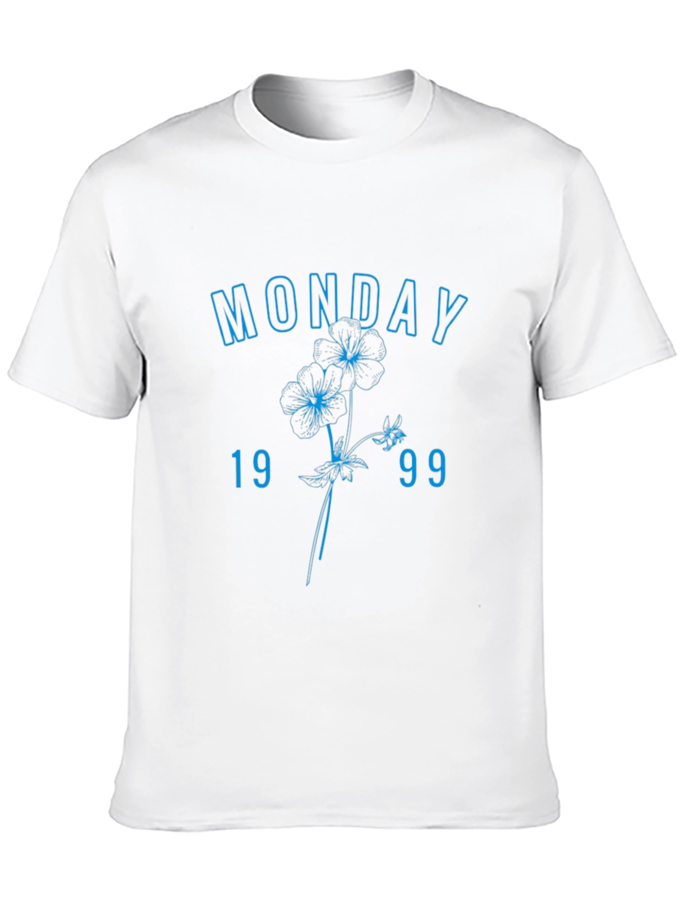 Monday 1999 Floral Graphic Tee - Casual Streetwear