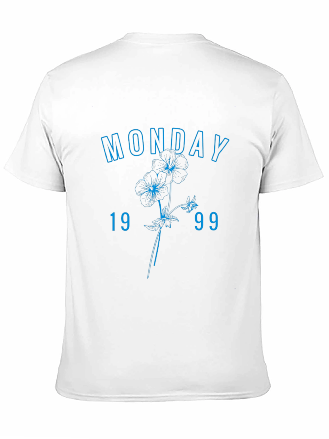 Monday 1999 Floral Graphic Tee - Casual Streetwear