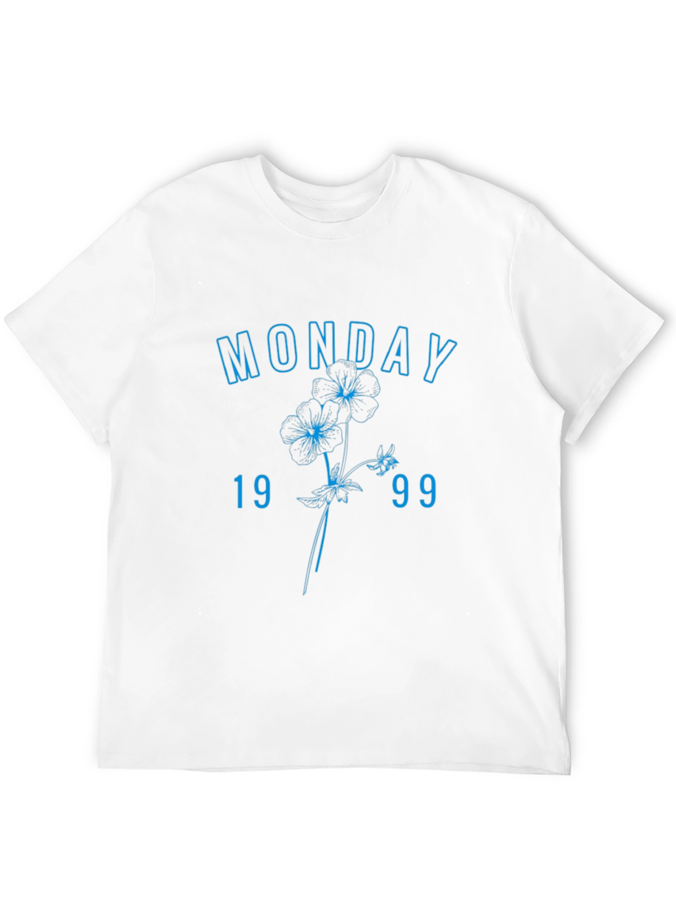 Monday 1999 Floral Graphic Tee - Casual Streetwear