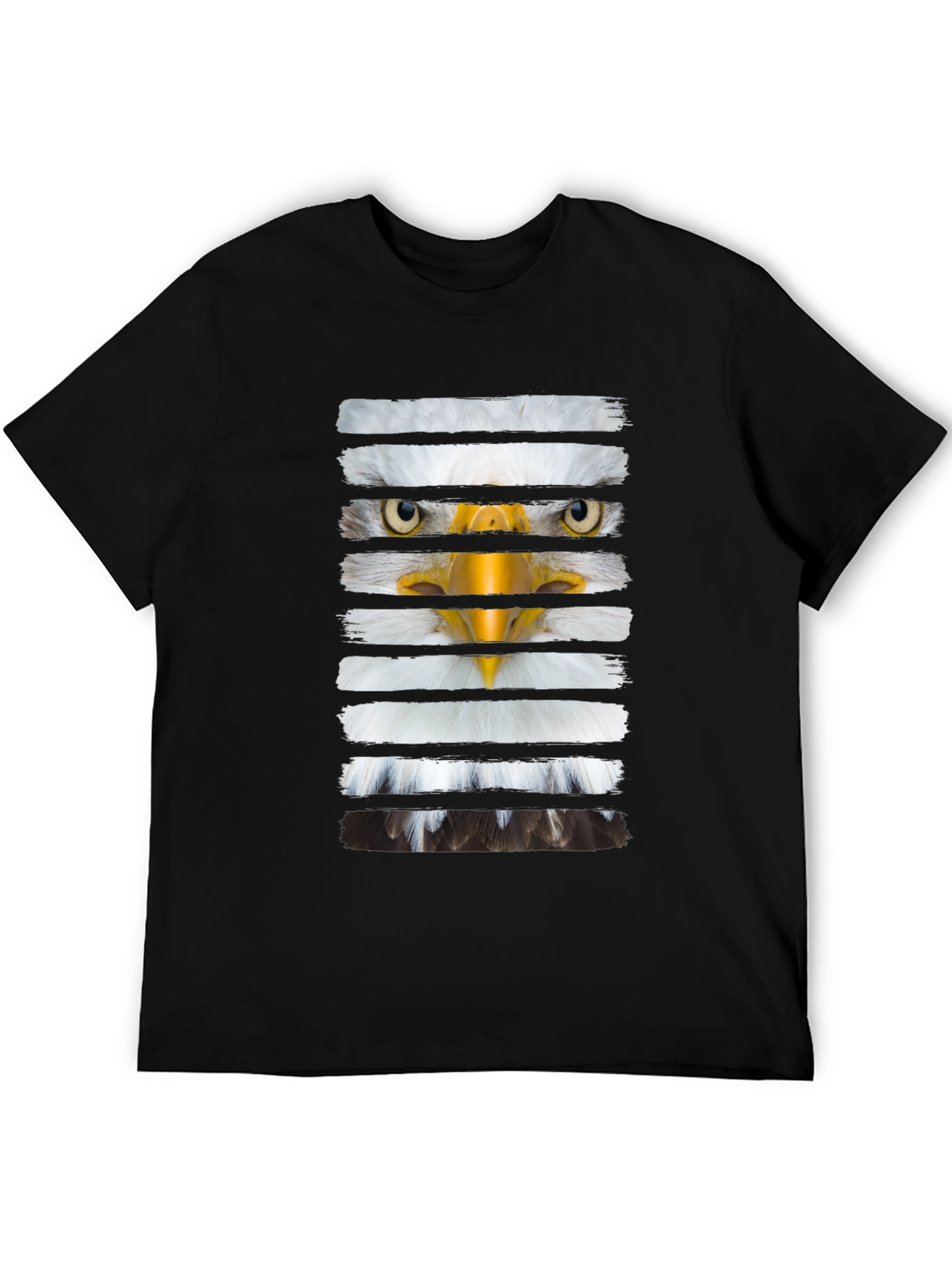 Eagle Stripes Graphic Print Tee