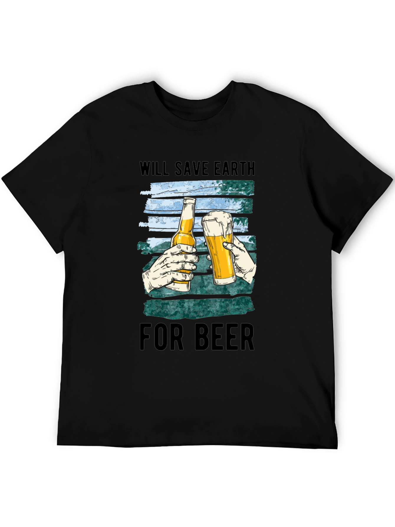 Save Earth For Beer Graphic T-Shirt