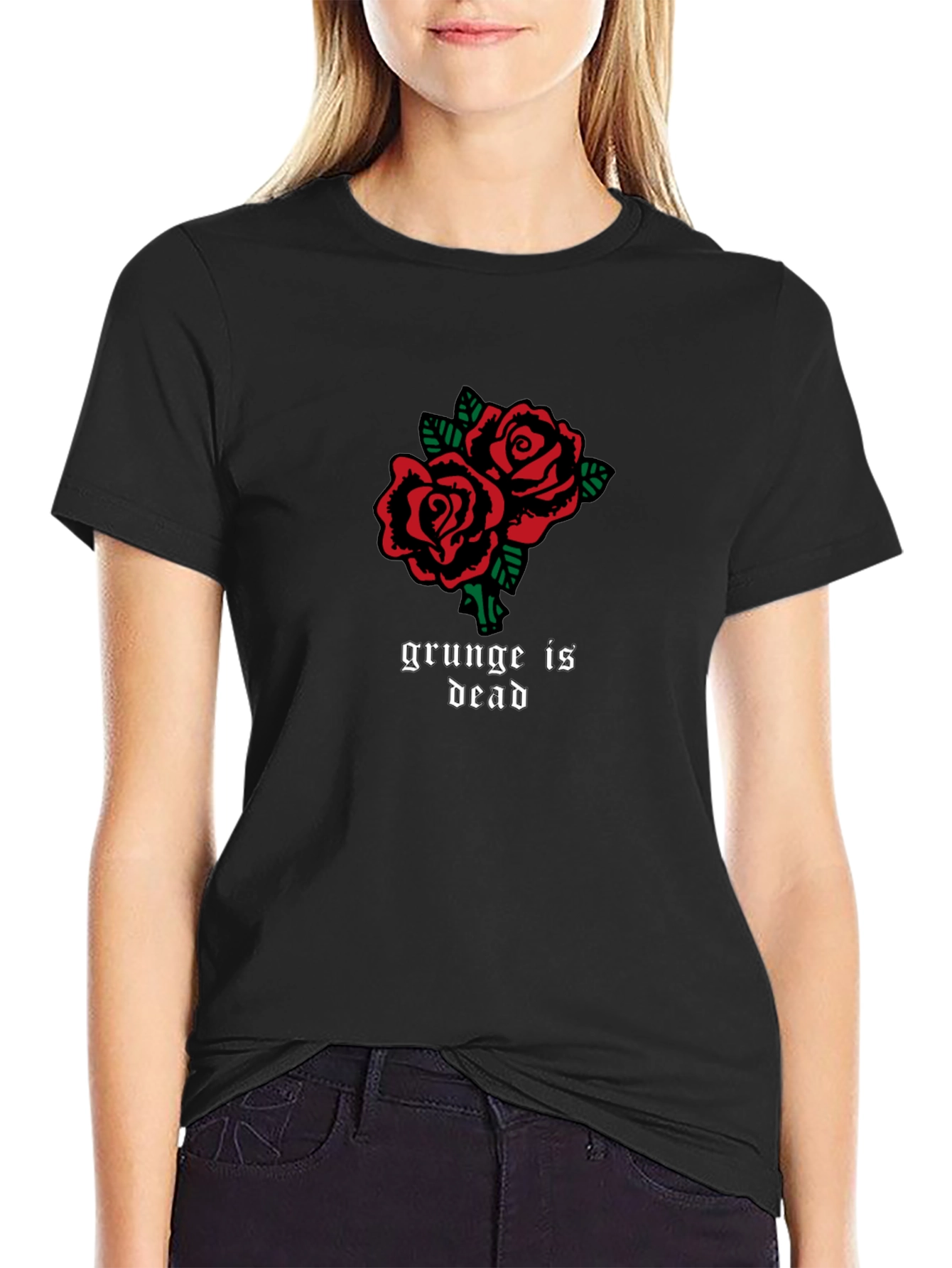 Grunge Is Dead Rose T-Shirt