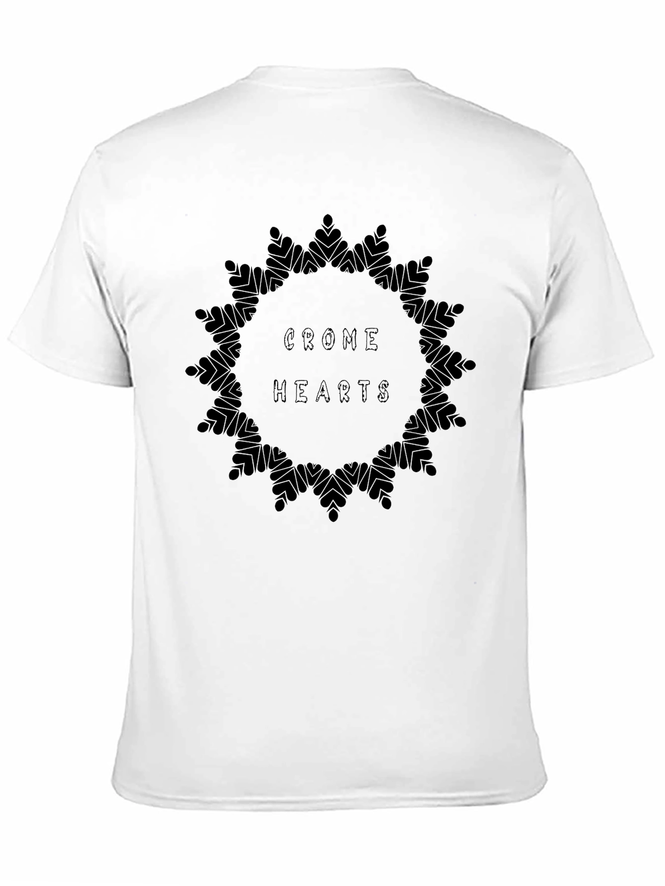 Crome Hearts Graphic Print Black T-Shirt