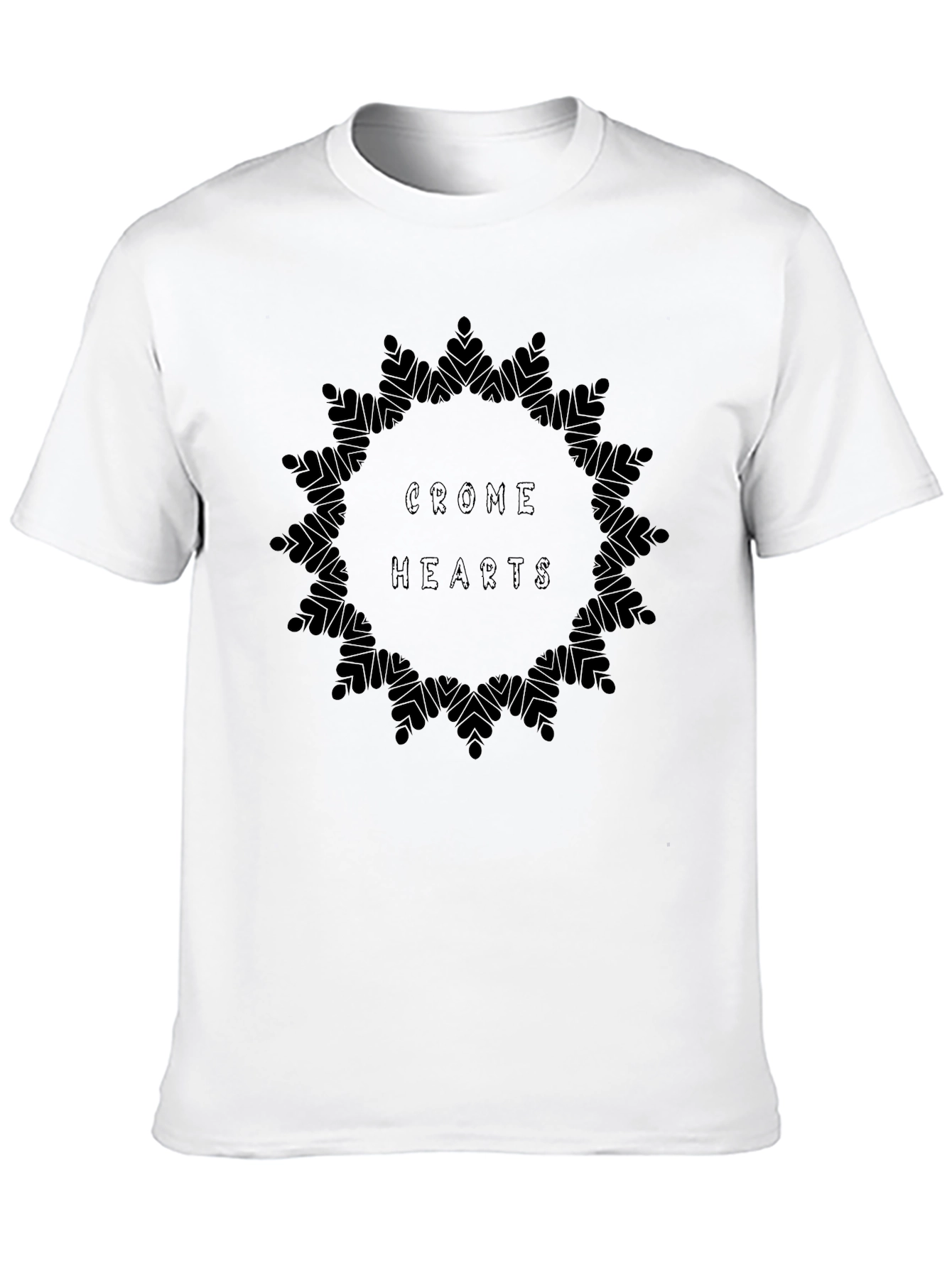 Crome Hearts Graphic Print Black T-Shirt