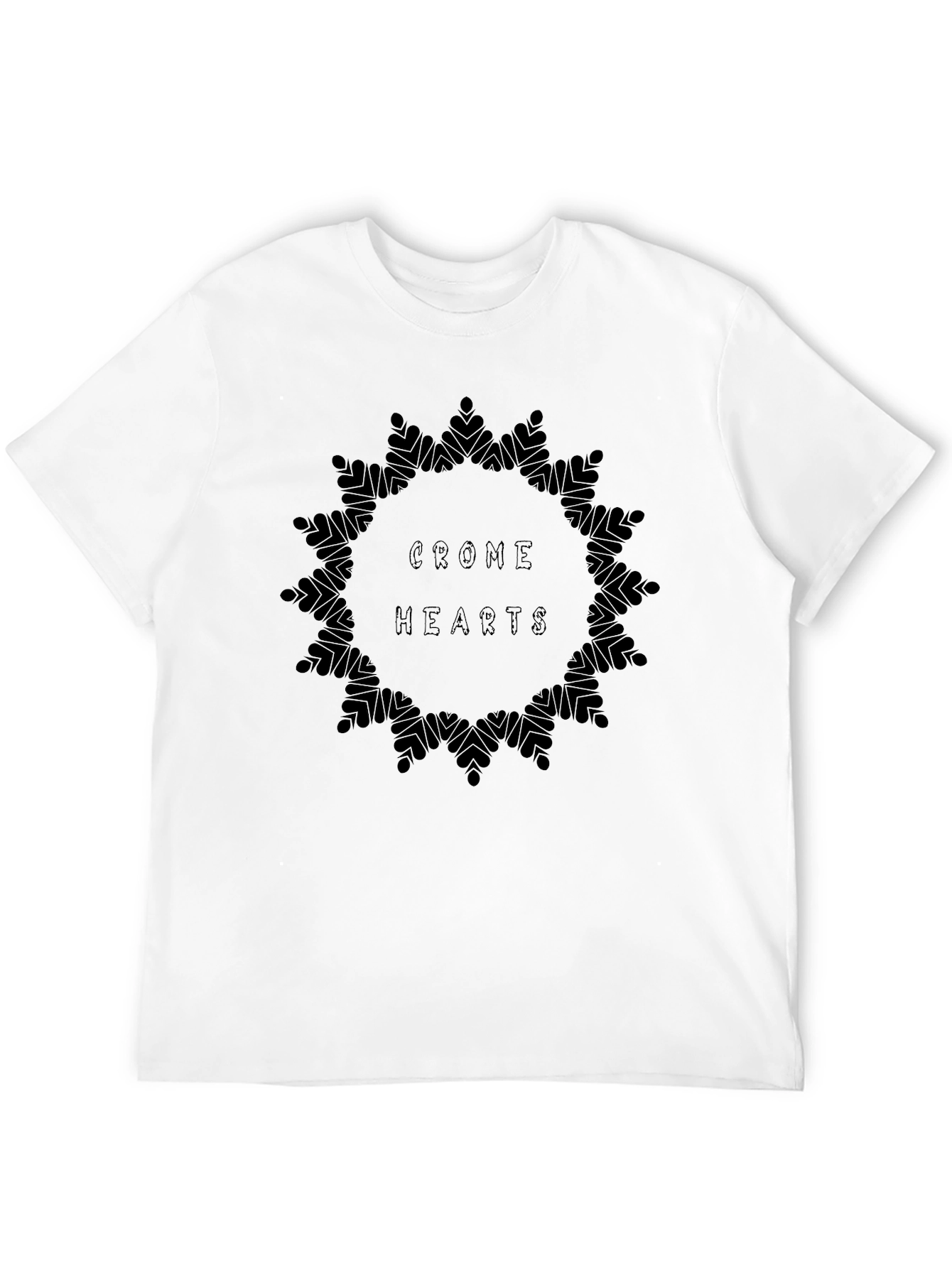 Crome Hearts Graphic Print Black T-Shirt