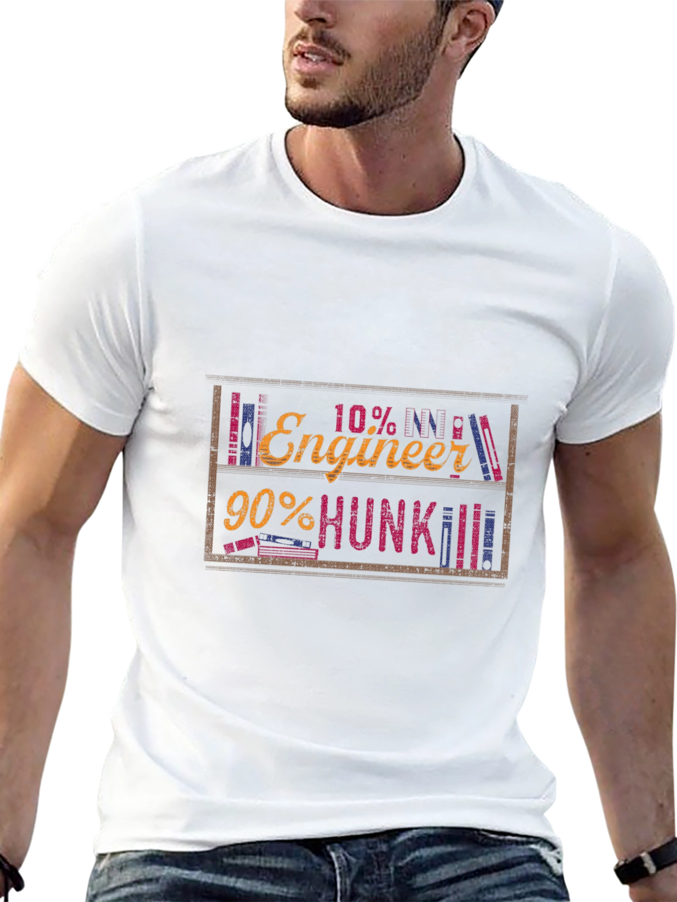 Engineer Hunk Funny Graphic Tee