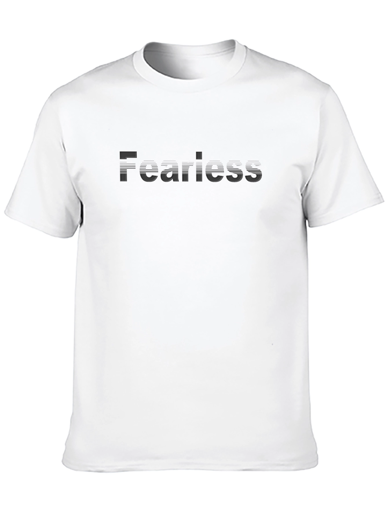 Fearless Black T-Shirt - Mens Premium Crew Neck Tee