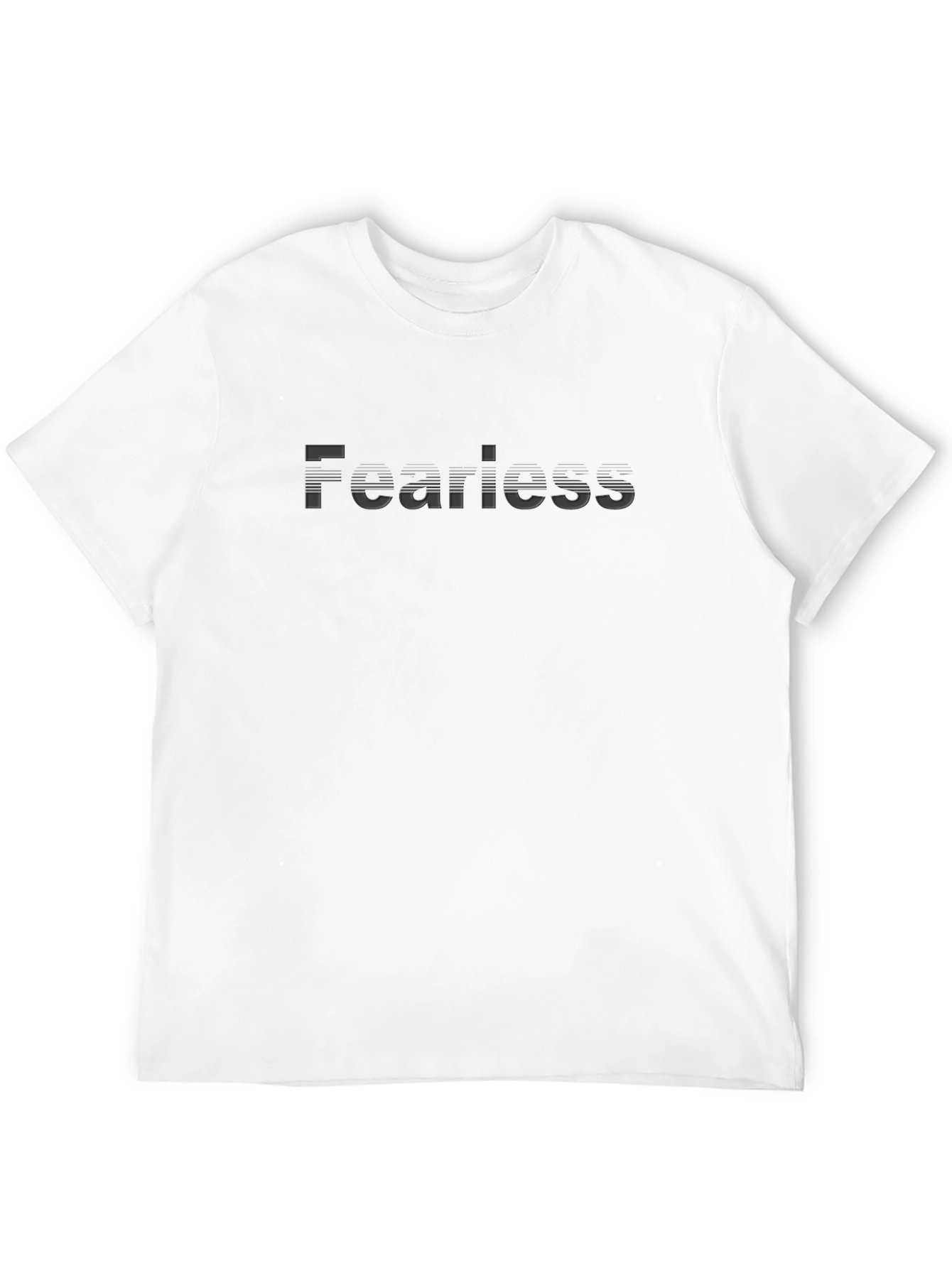 Fearless Black T-Shirt - Mens Premium Crew Neck Tee