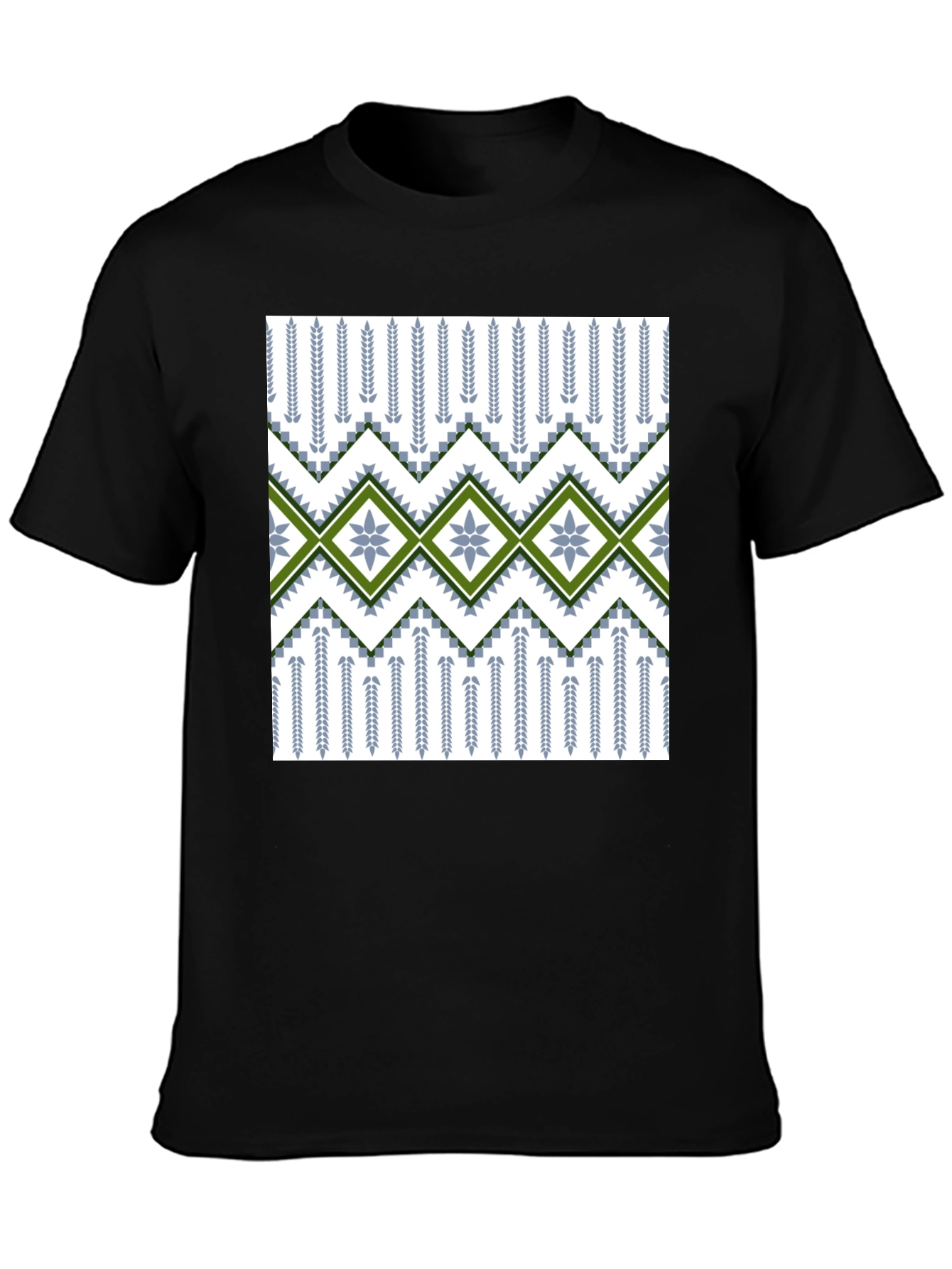 Patterned T-Shirt - Geometric Design