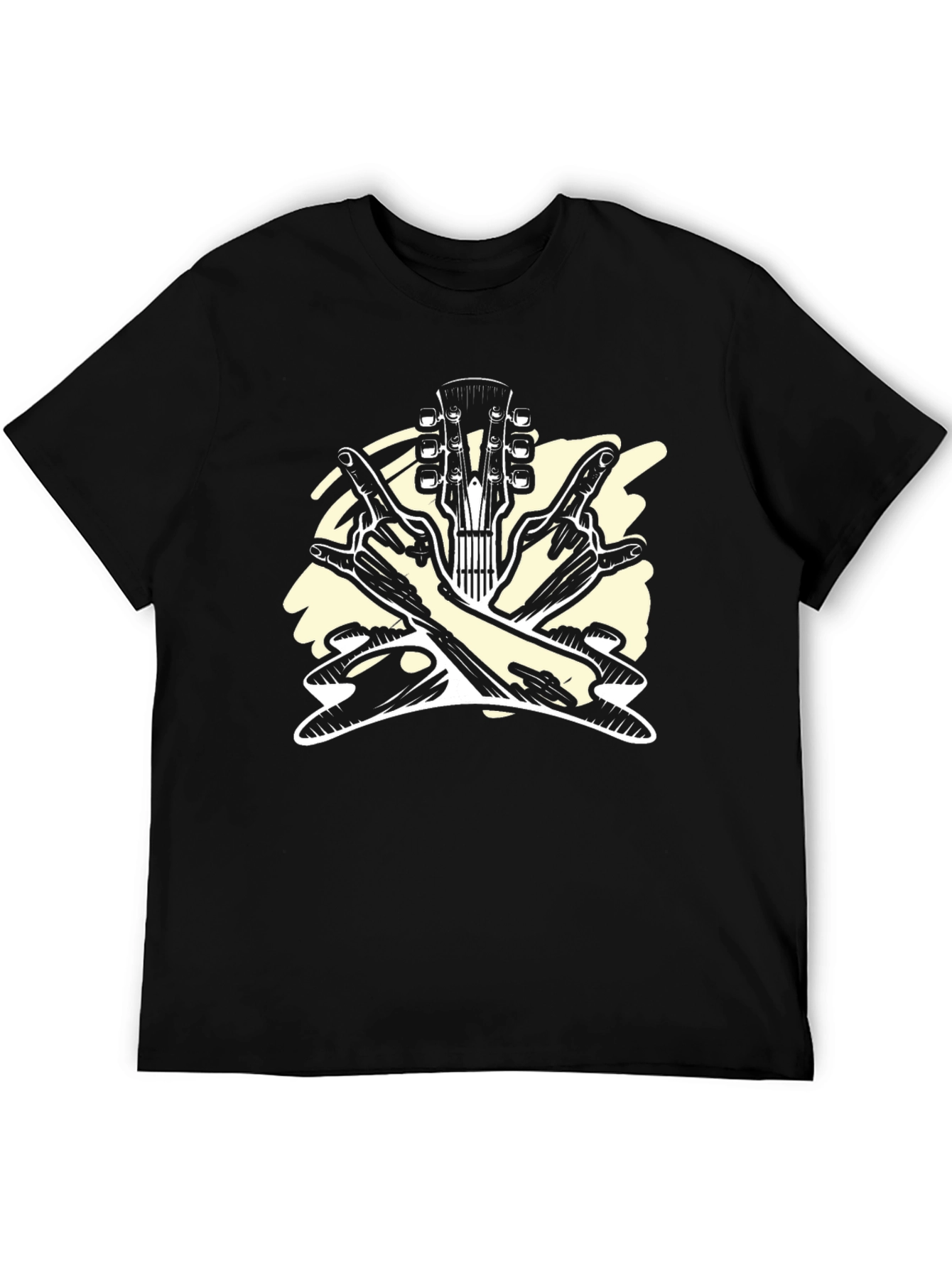 Rock On Guitar T-Shirt - Cool Music Tee
