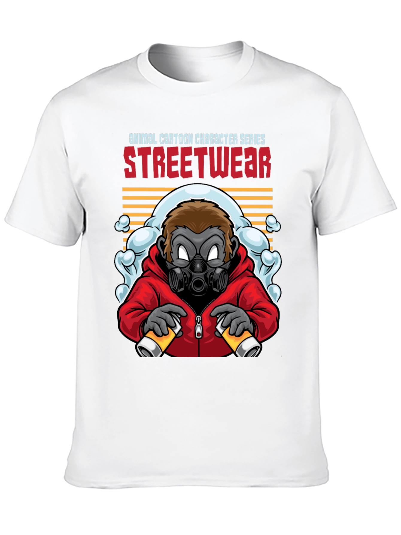 Streetwear Gorilla Graphic Black T-Shirt