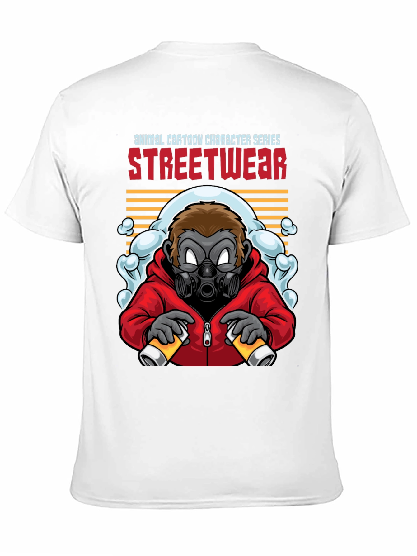 Streetwear Gorilla Graphic Black T-Shirt